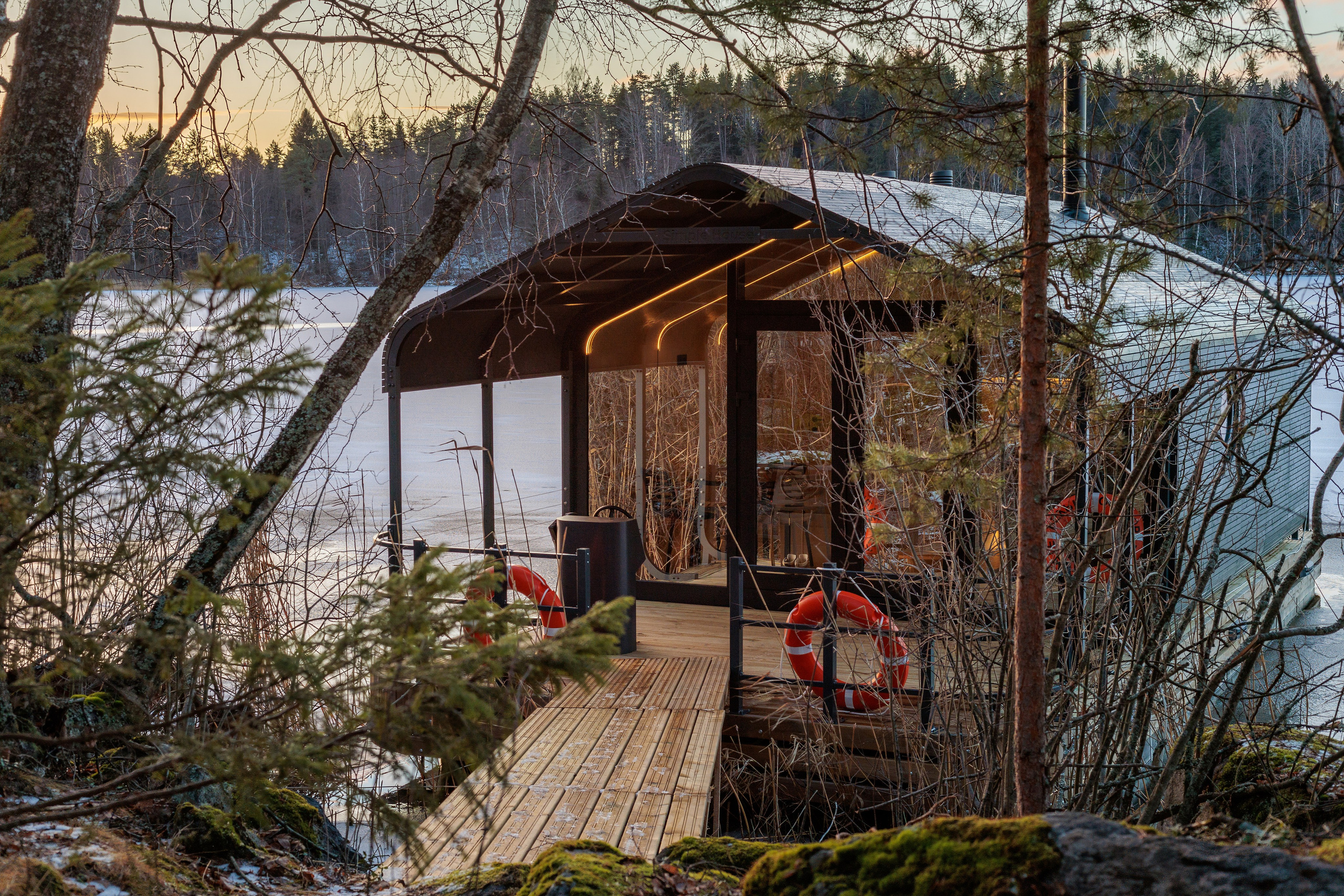 Баня на воде, Карелия