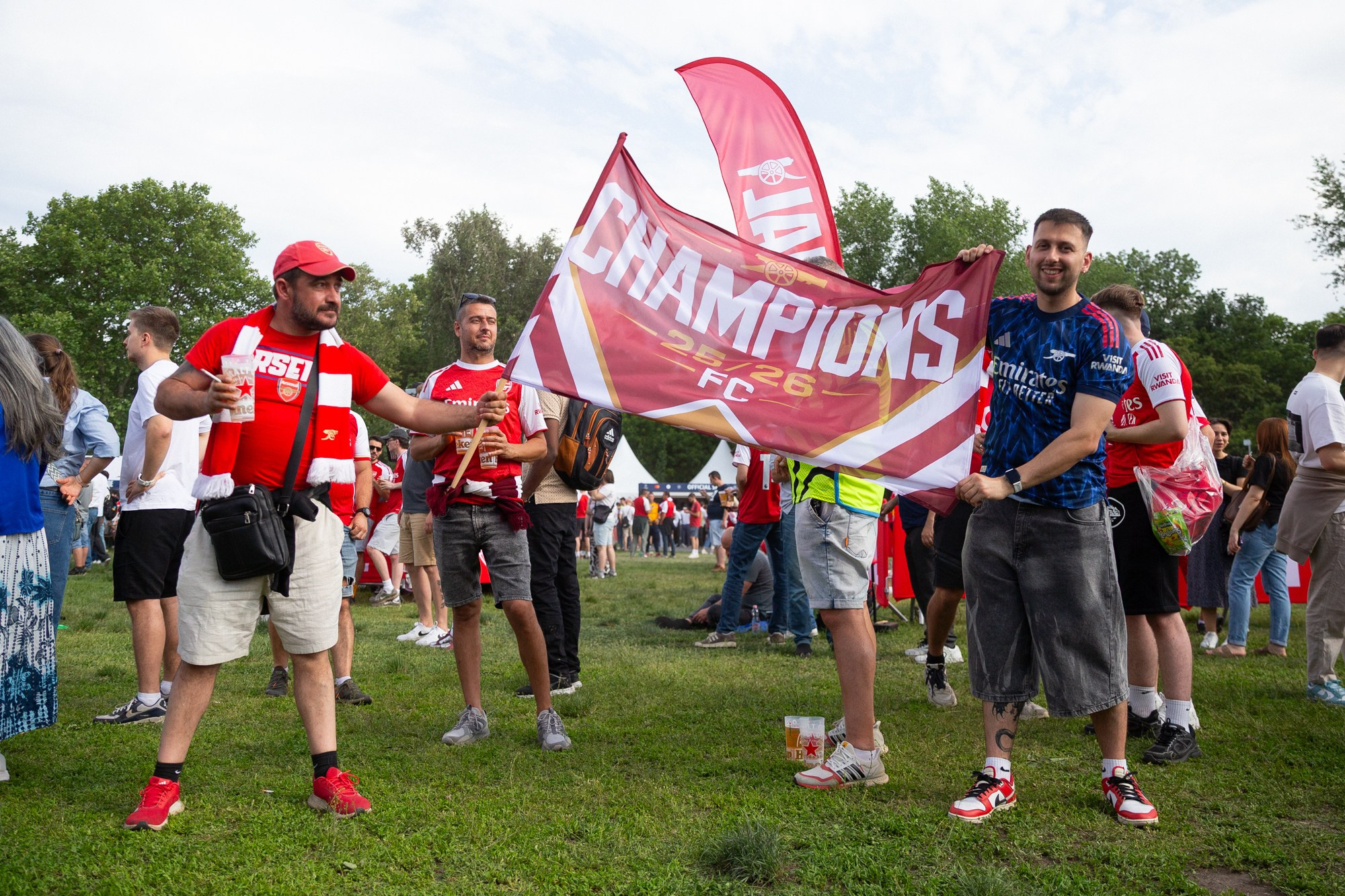 UEFA Champions League Final. Arsenal vs PSG. Budapest 2026. Arsenal Fan Zone. Photographer in Budapest  — Yura Knyazev