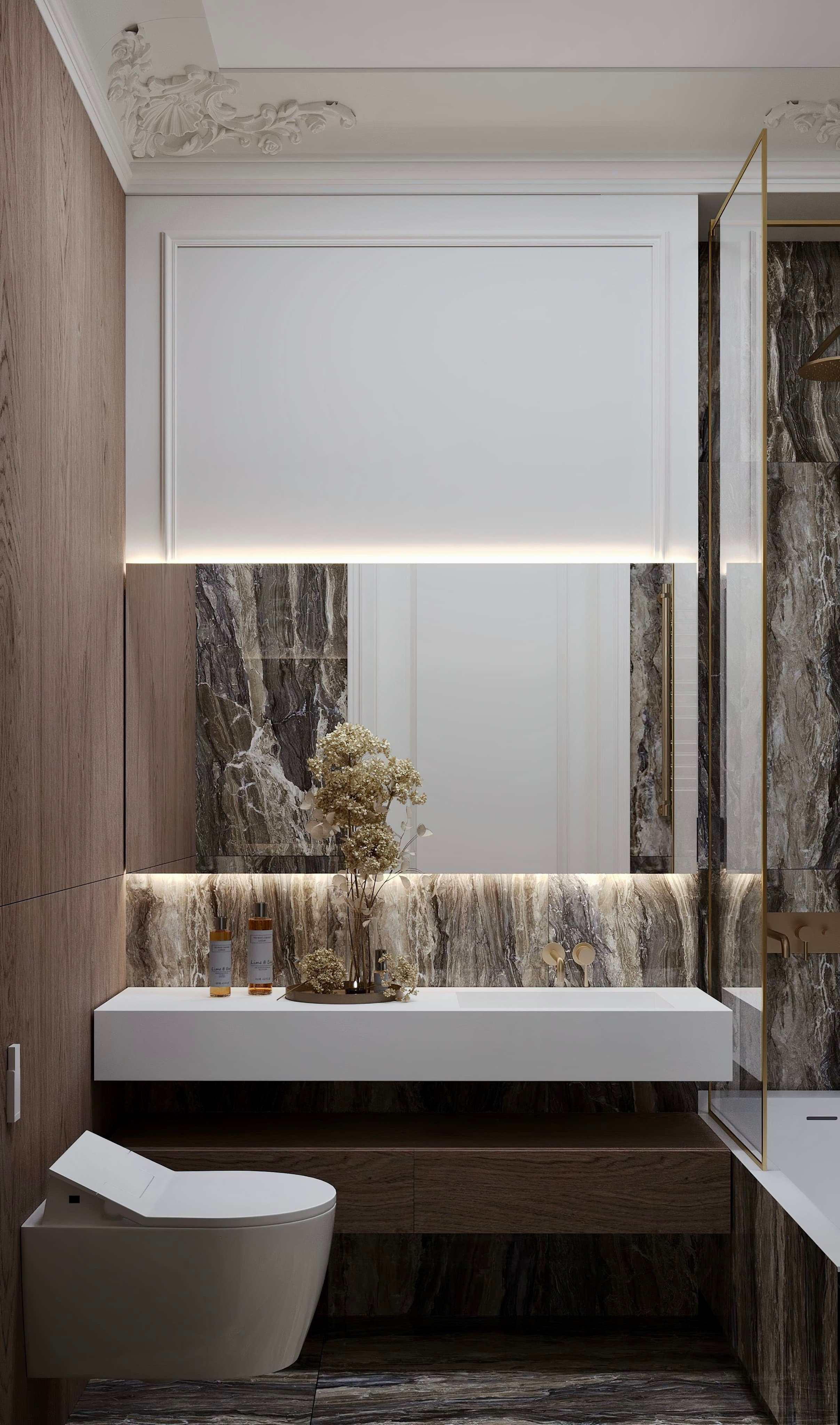 Нагатино Айленд 85 м². 3D Визуализация интерьера