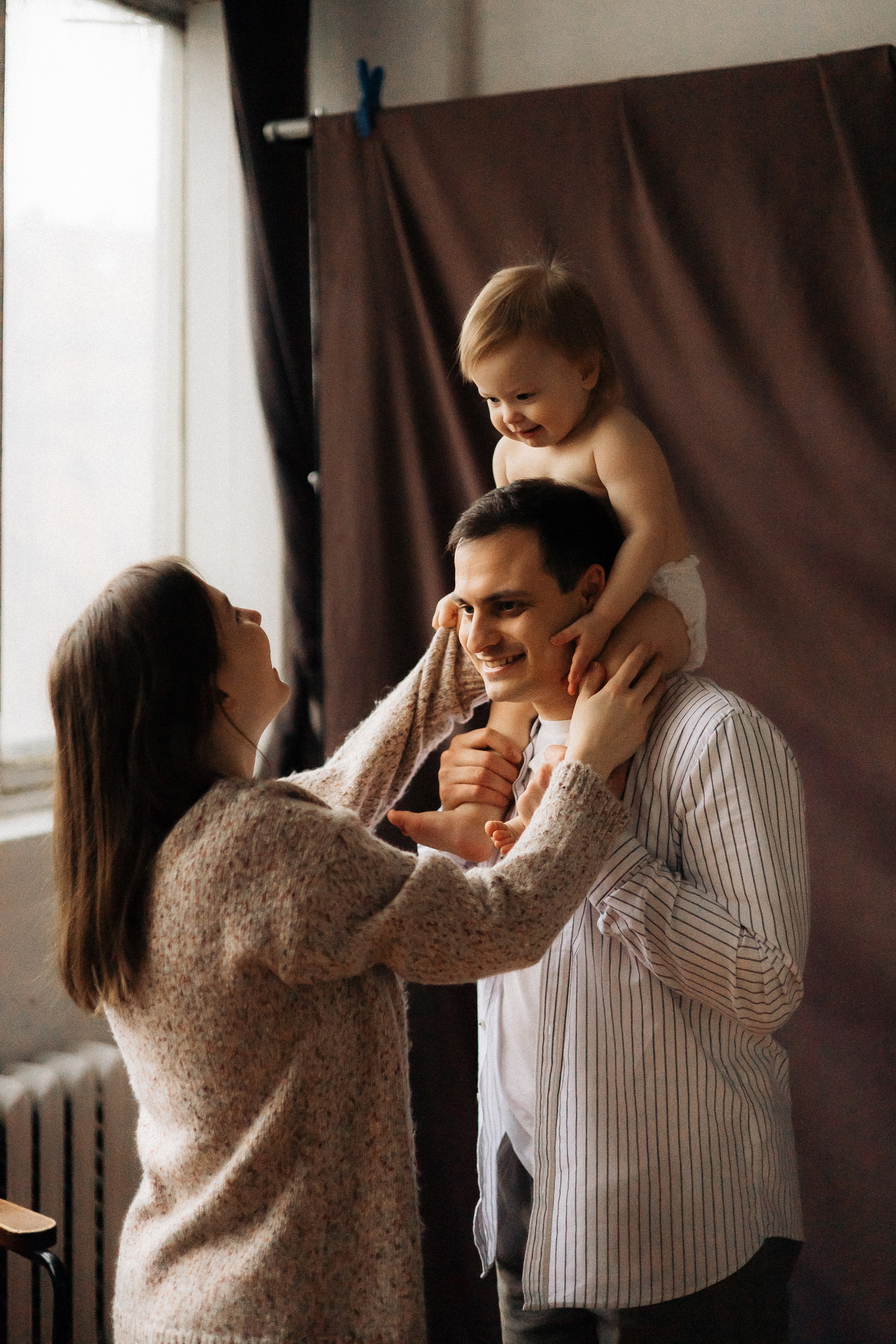 Сабина с мамой и папой