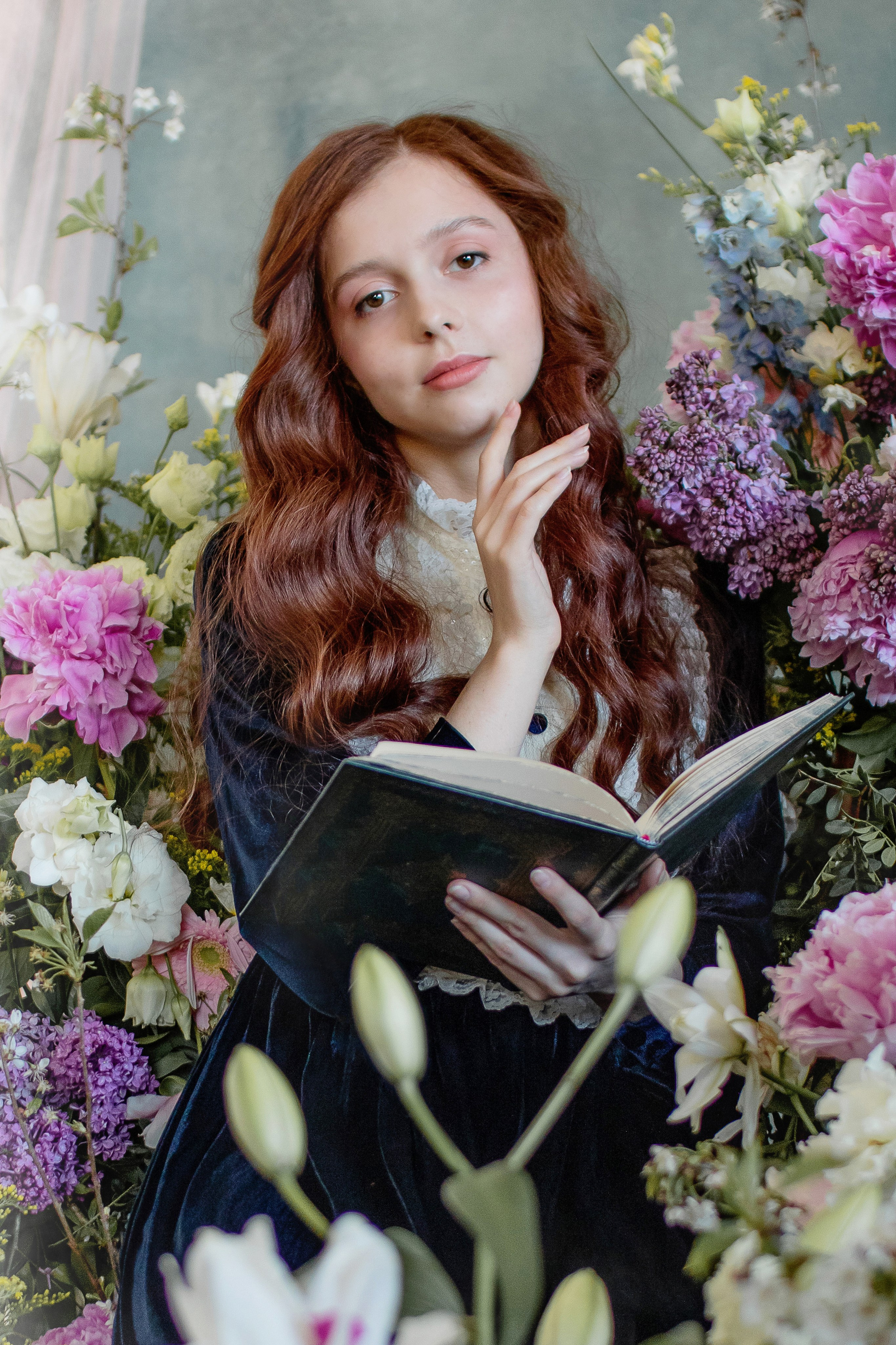 Девушка в цветах
