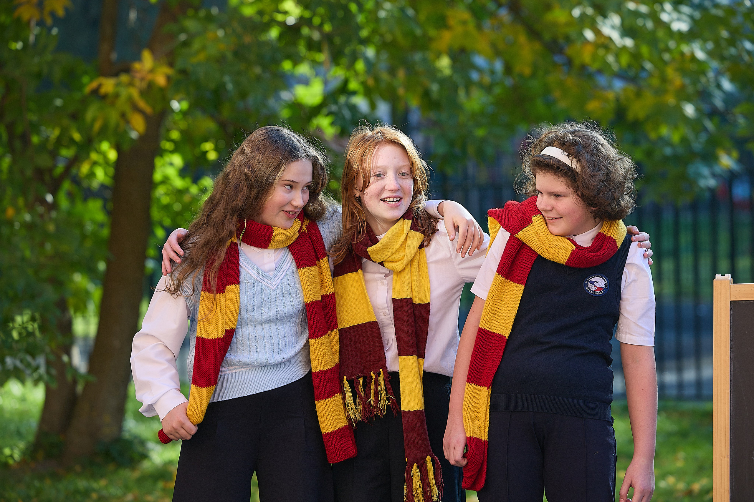 Осенняя съёмка в школе