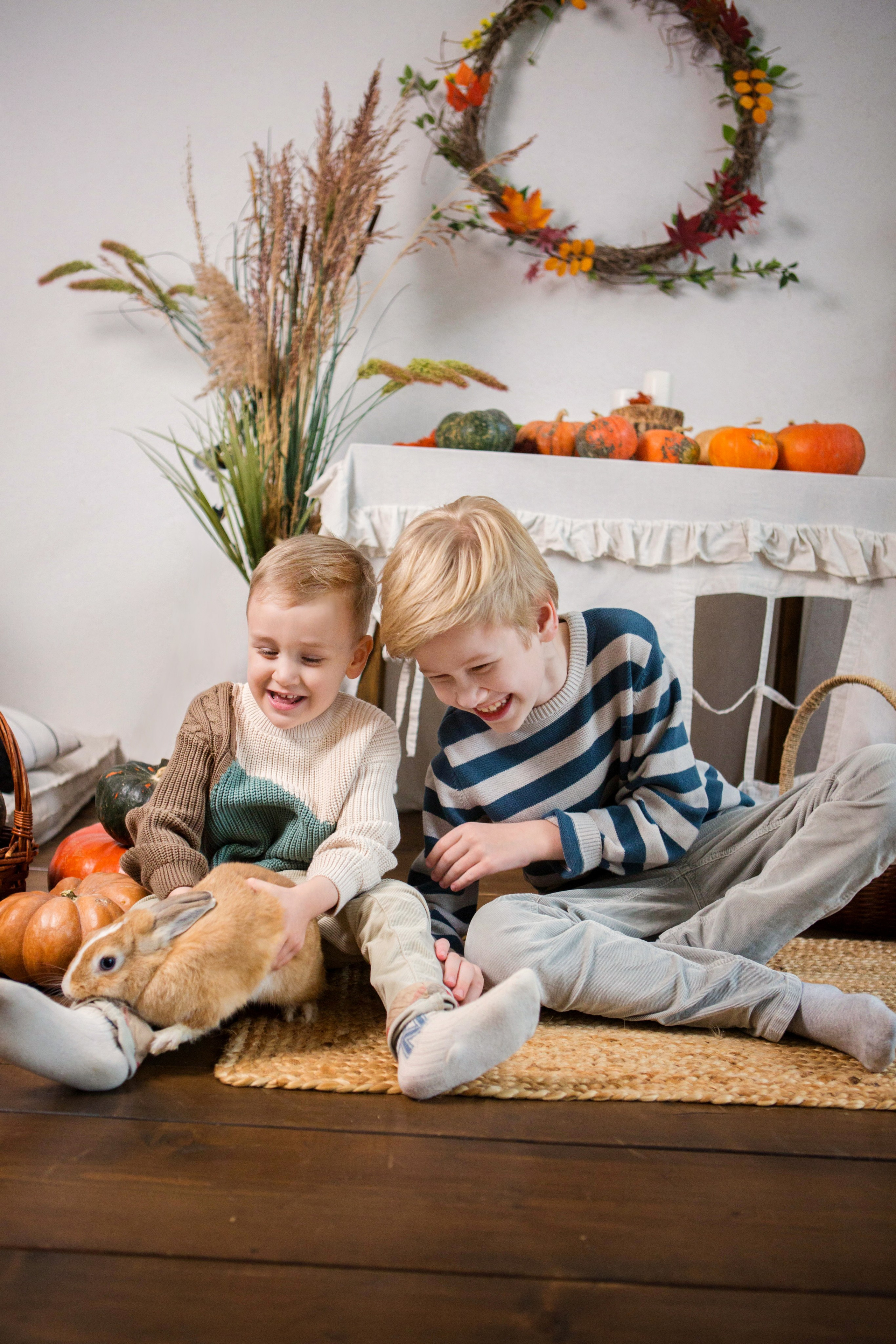 «Осень. Тыквы. Кролики». Фотостудия «Menstone». Свадебный семейный и детский фотограф в Краснодаре Карина Федоровская