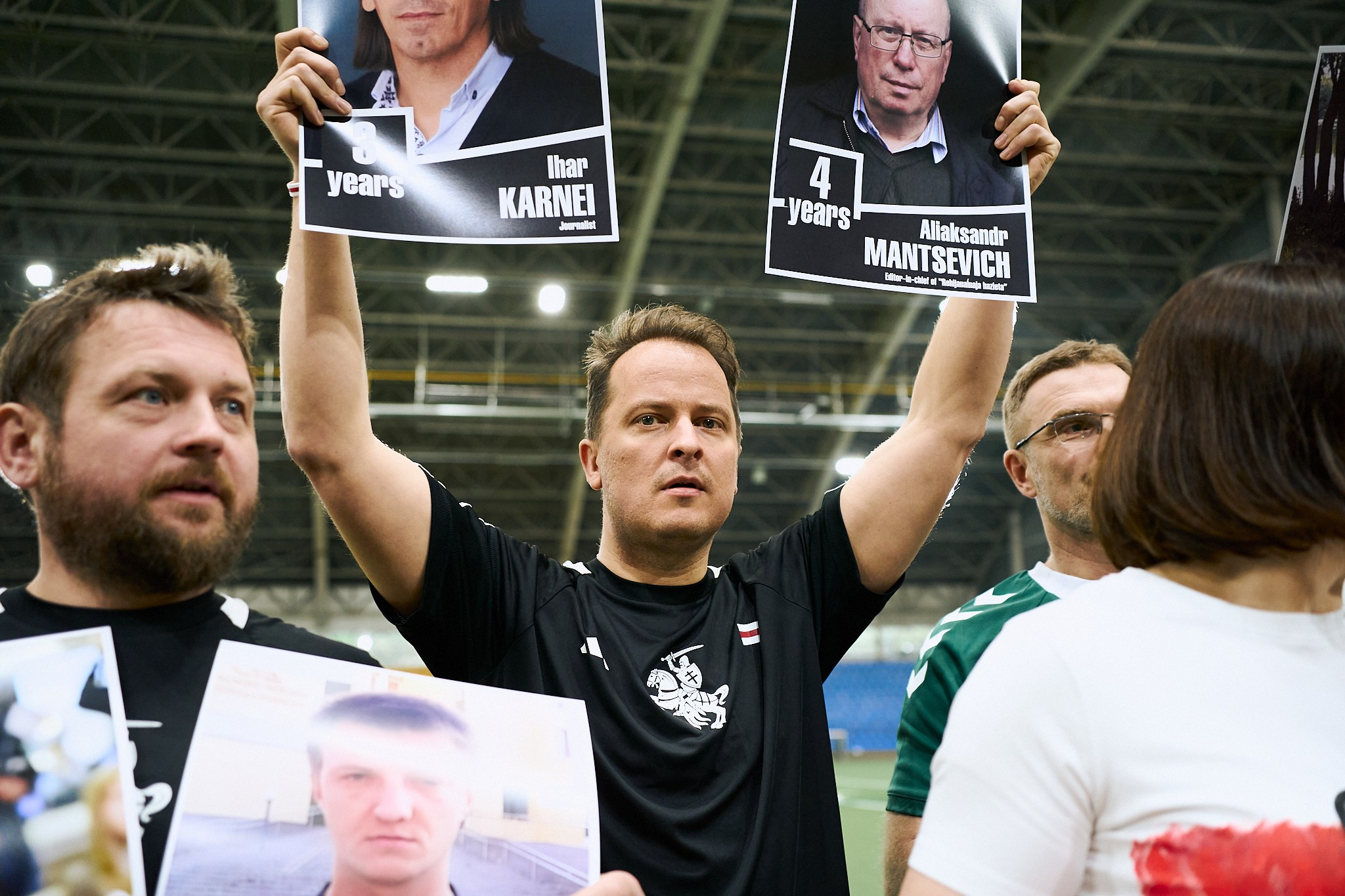 Friendly football match: Seimas of the Republic of Lithuania vs. Sviatlana Tsikhanouskaya’s Office. Photographer in Vilnius