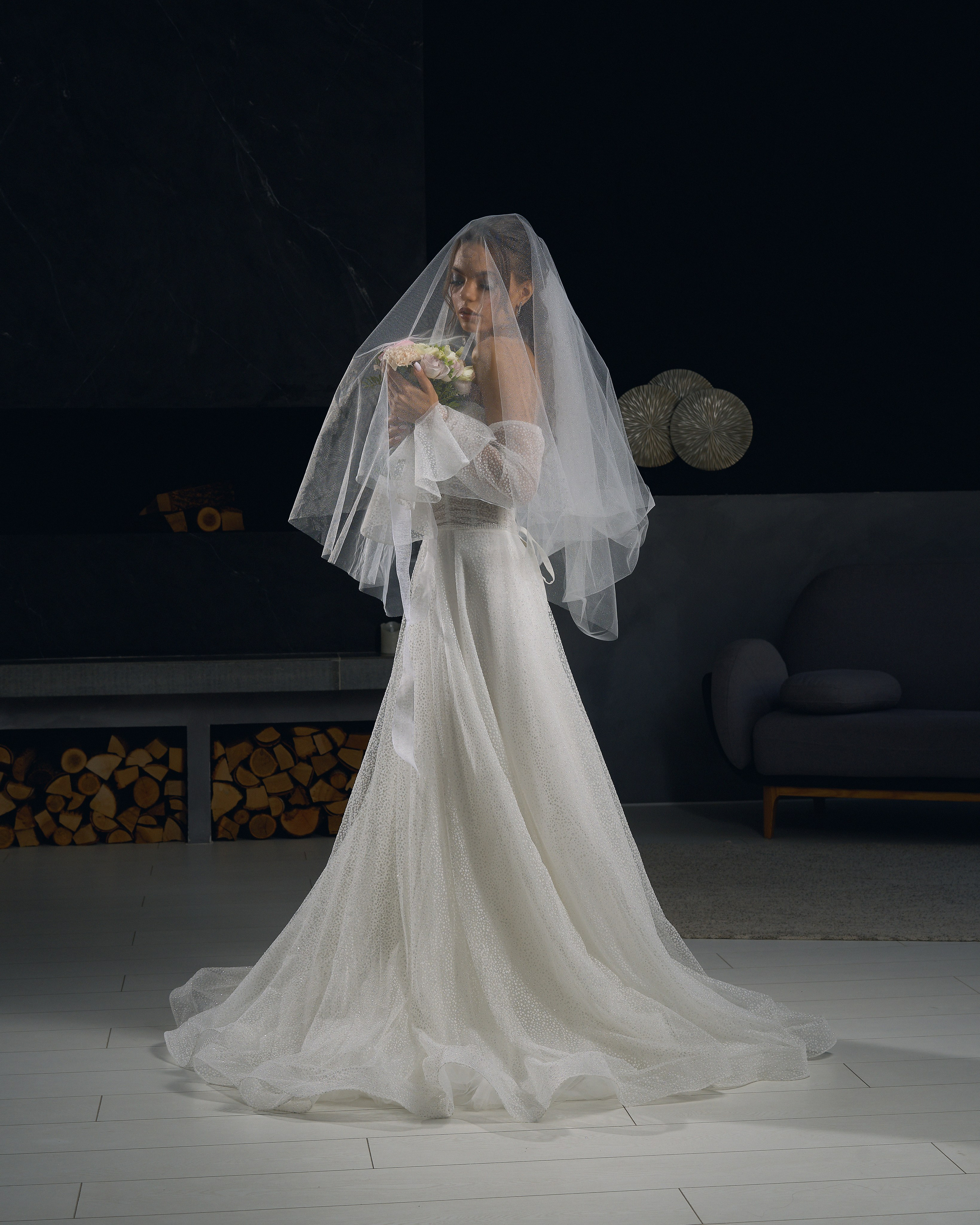 Свадебная съёмка в фотостудии