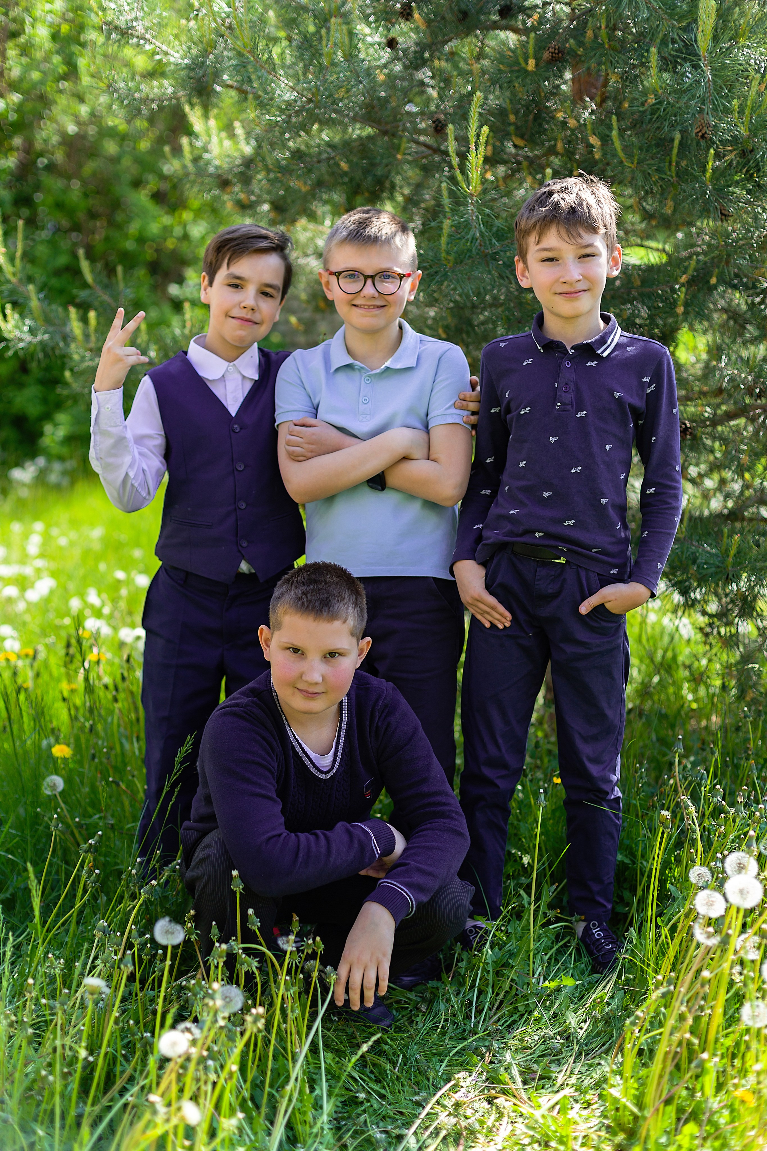 4 класс. Съёмка на улице. Выпускные альбомы «Эврика» в Нижнем Новгороде