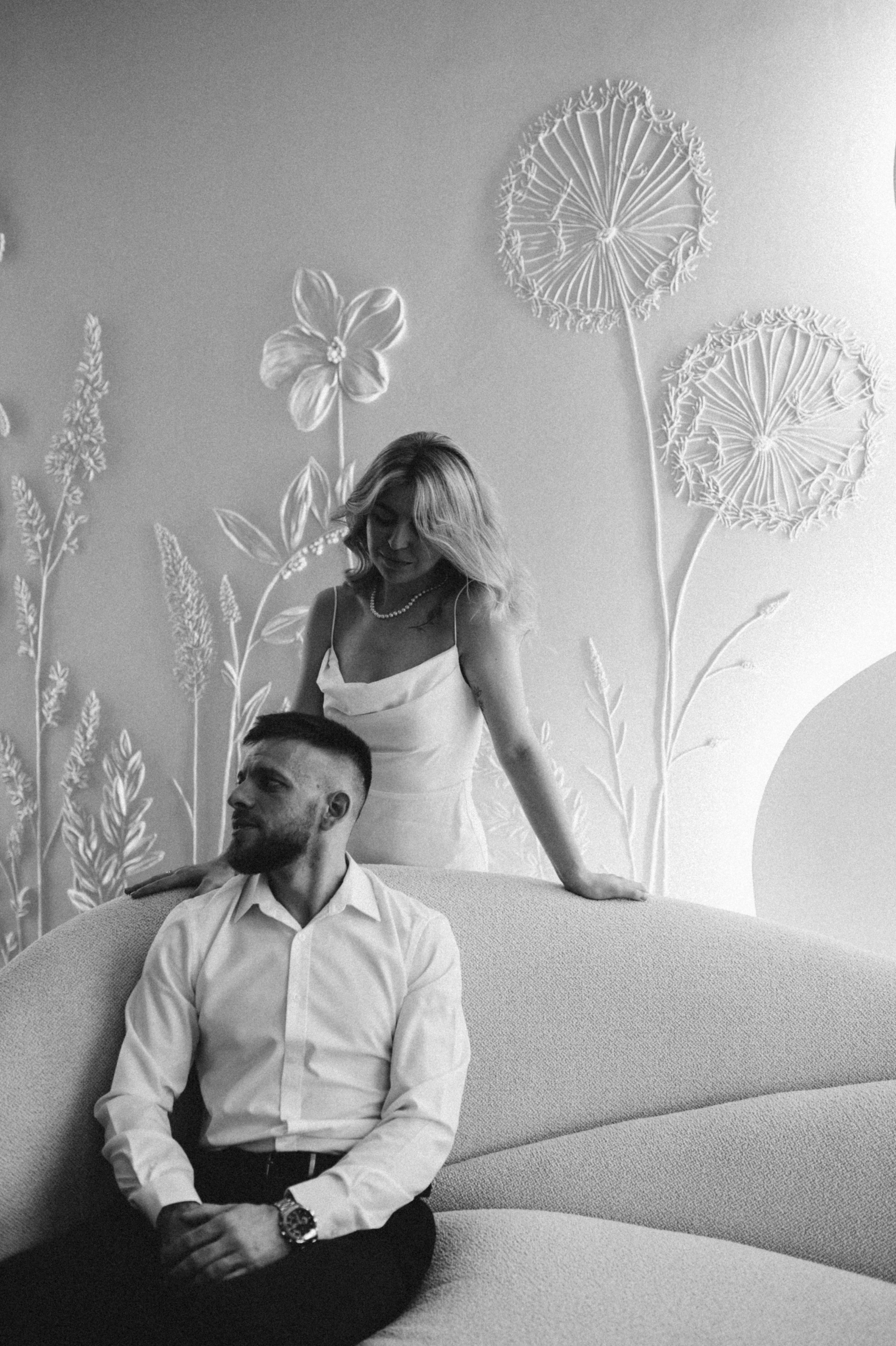 Коля и Алёна в студии. Семейный и свадебный lifestyle-фотограф в Москве Мария Петрова