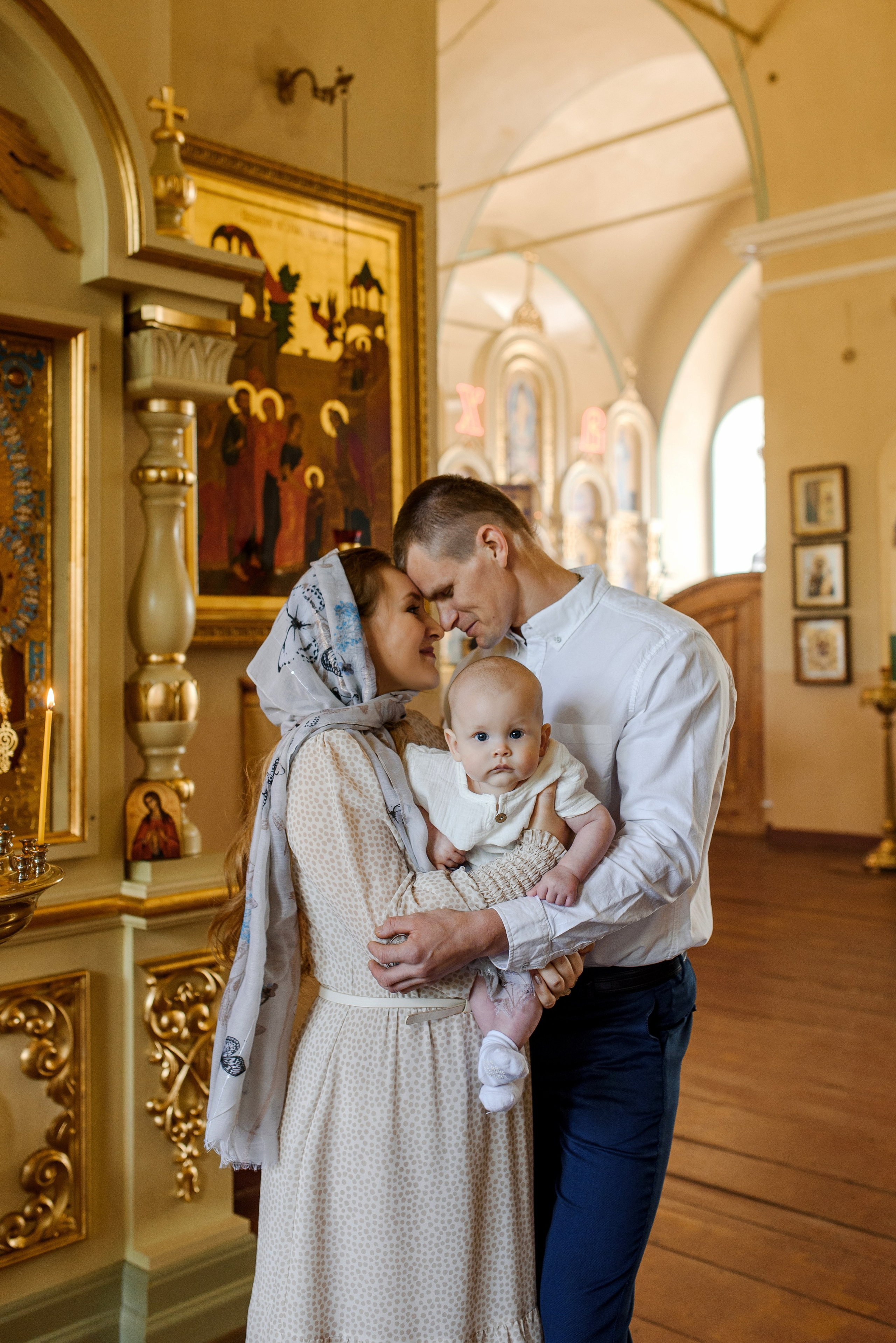 Крещение Кирилла. Церковь Введения во храм Пресвятой Богородицы (Веселовка). Свадебный и семейный Фотограф в Пензе Татьяна Лапоногова