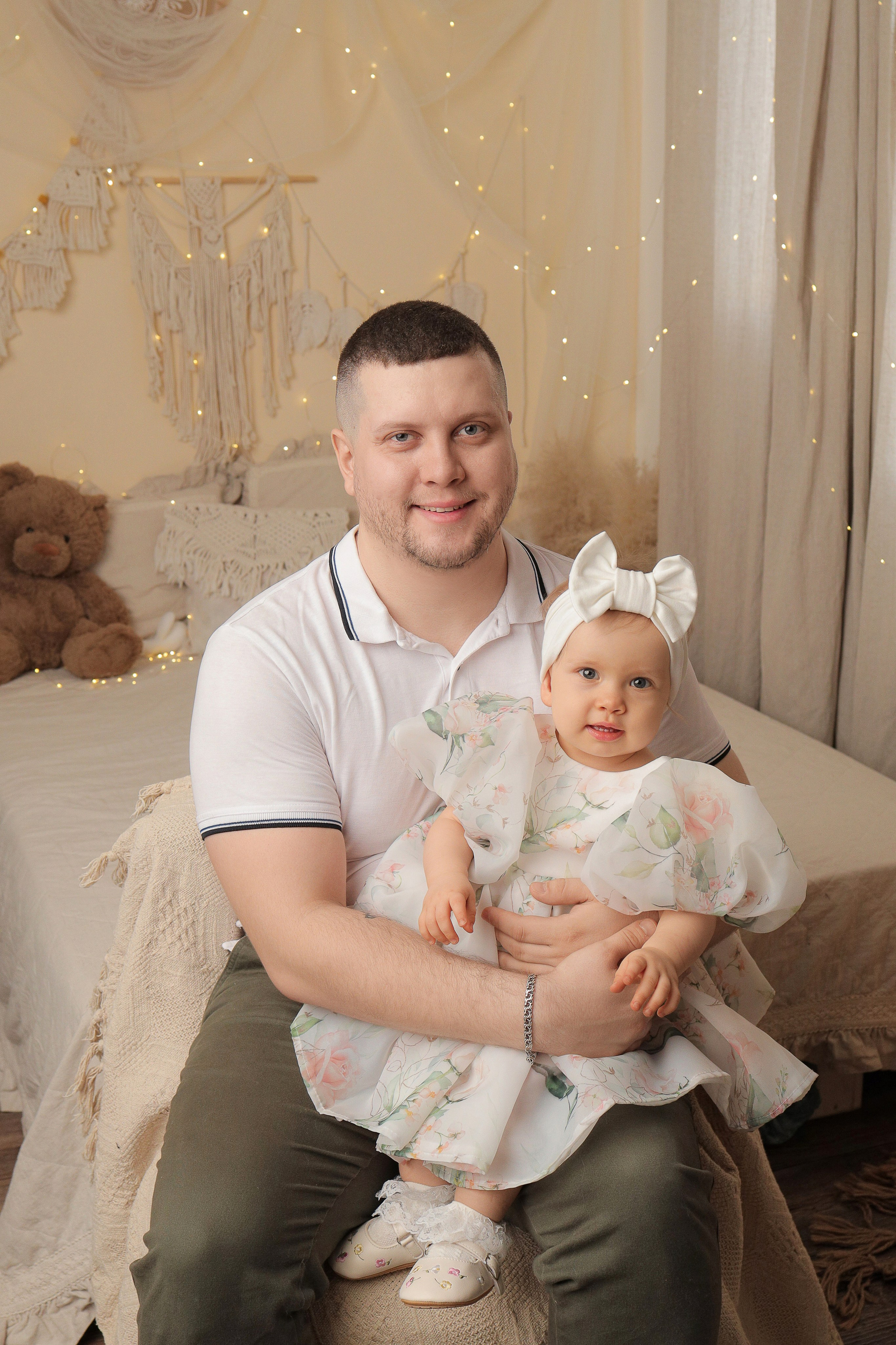 Годовасие — девочки. Фотограф новорожденных в Новокузнецке Анна Горошникова