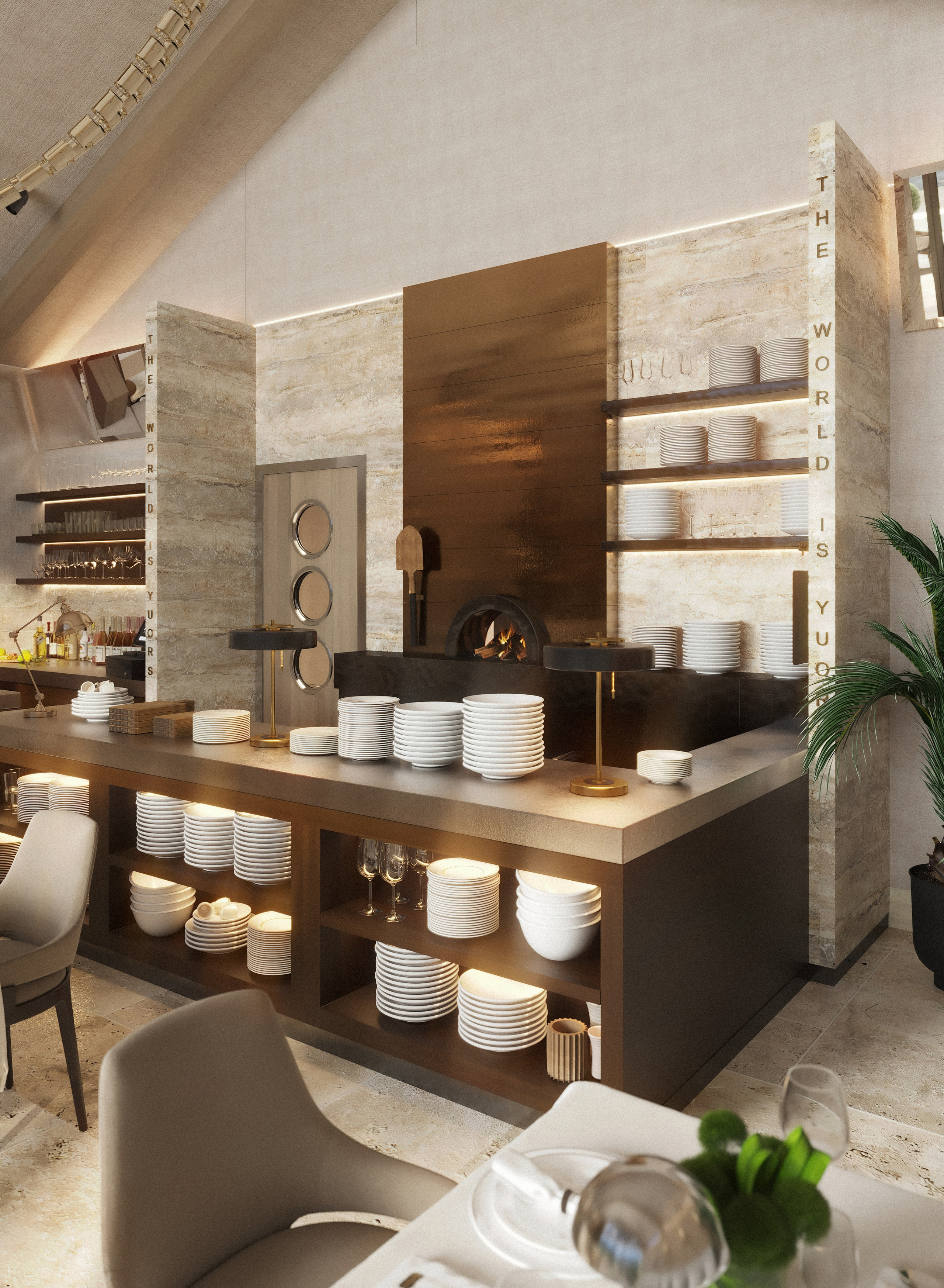 Ресторан. Юлия Григорьева — 3D визуализатор