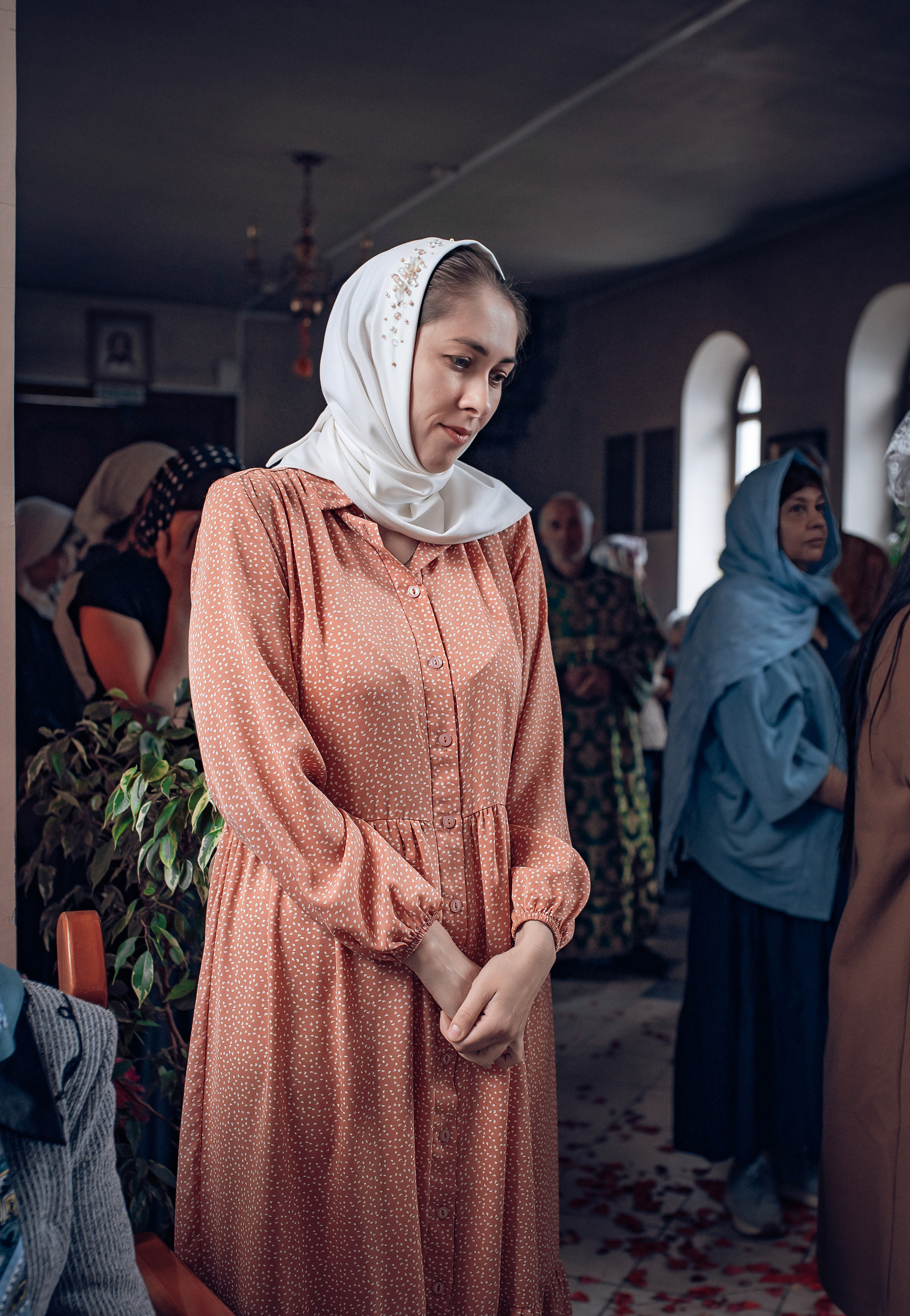 Троицкая служба в Рождественско-Никольском храме хутора Николаенко. Фотографы крещения/венчания  Красноярск Татьяна и Вячеслав Переваловы