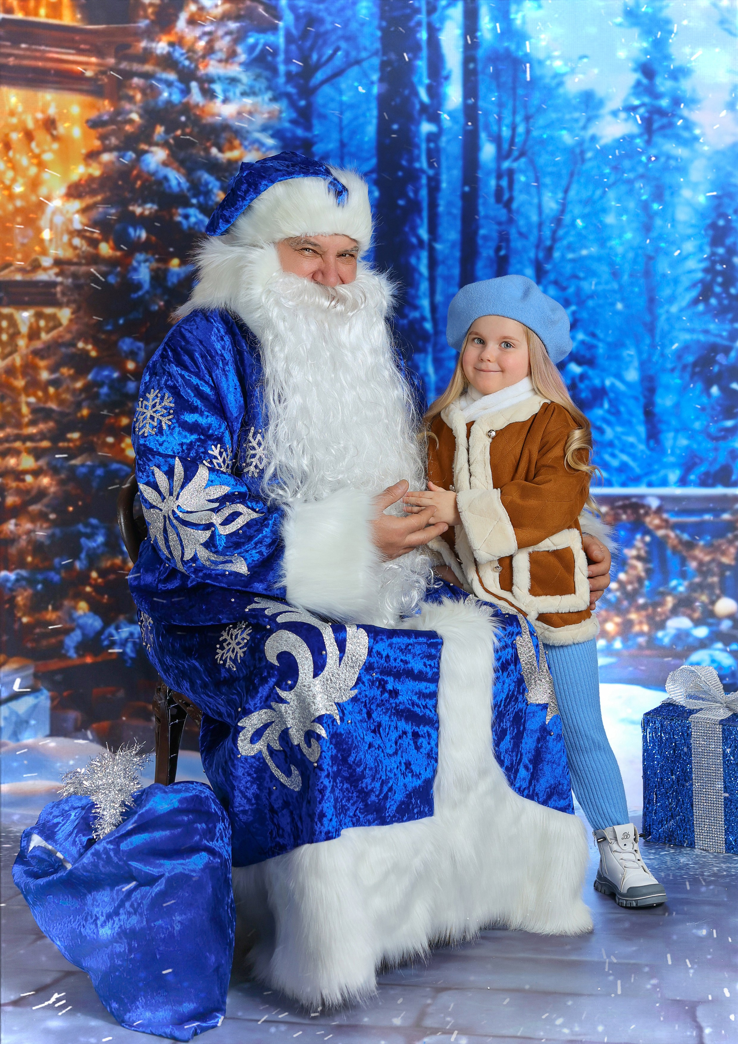 Фотосессия «В гостях у Деда Мороза» 2025. Фотограф в детский сад Елена Колчева Новокузнецк