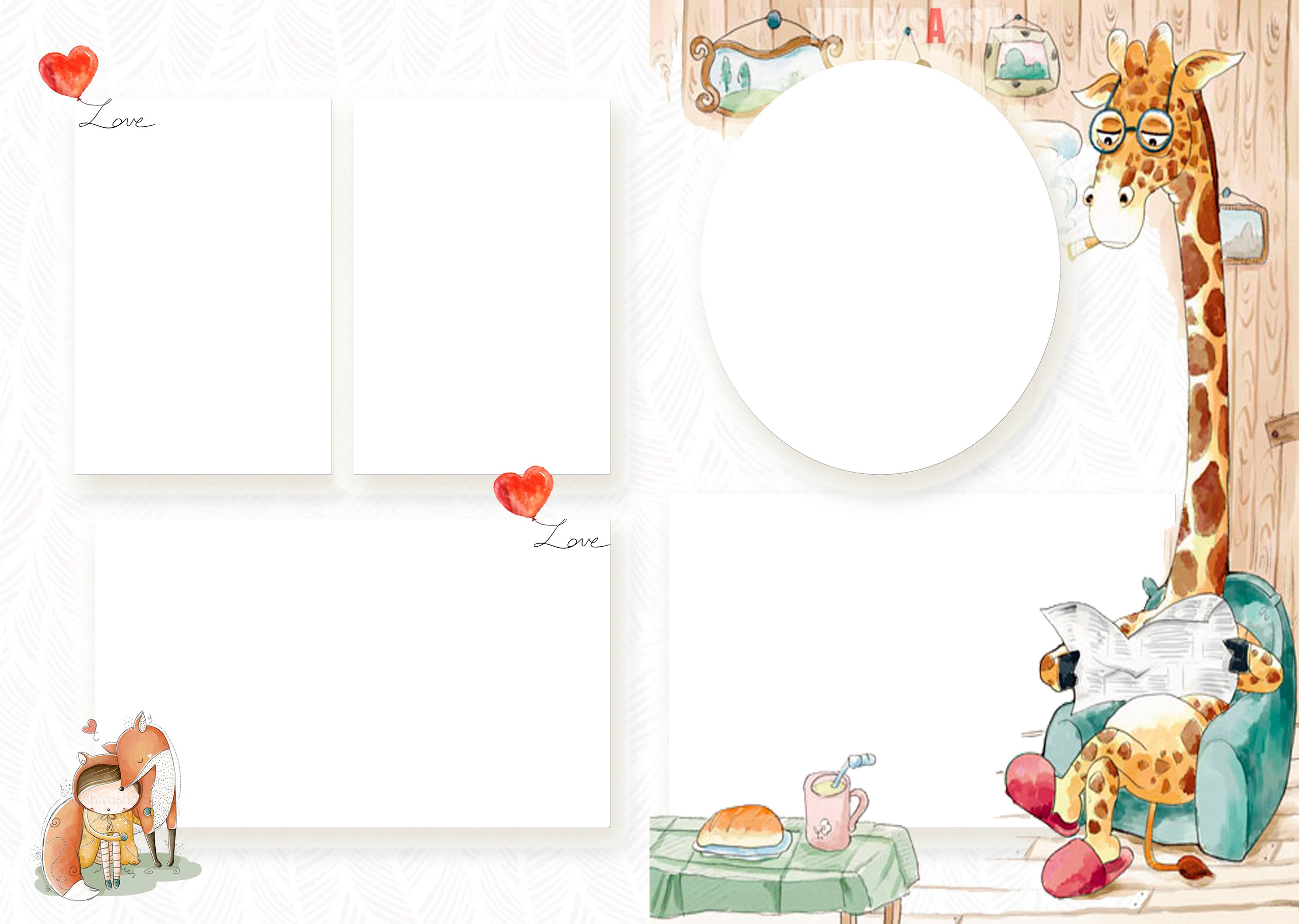 Котейка и воздушный шар. ALBUMIA