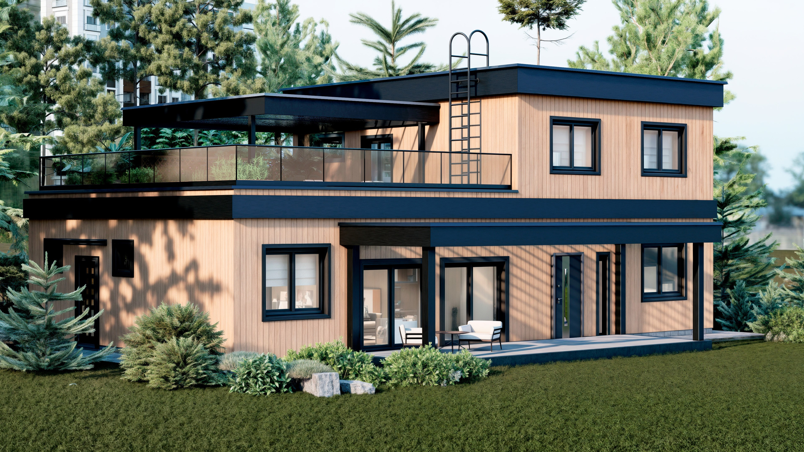 Жилой дом двухэтажный. Главная