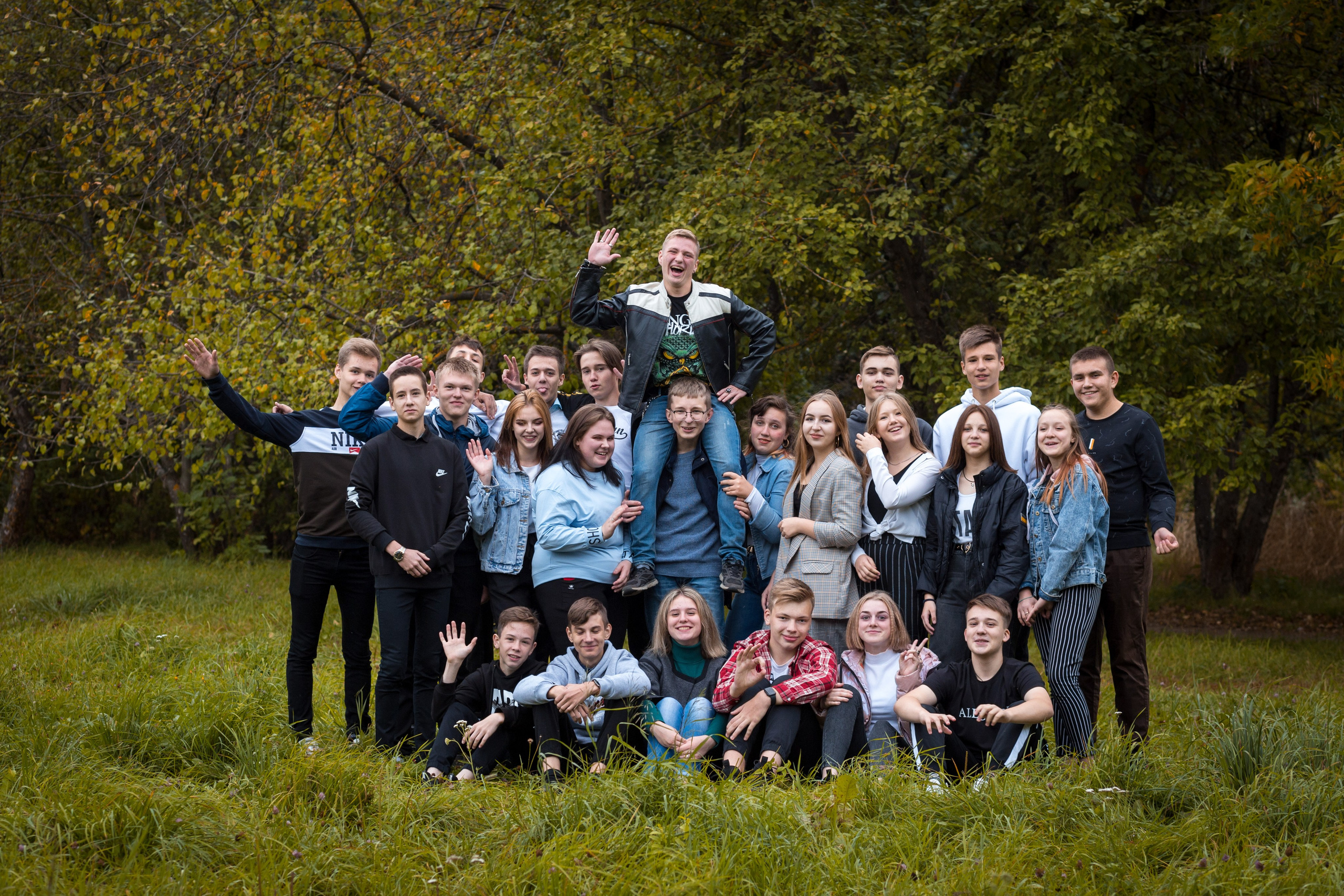 Съёмка в парке. Выпускные альбомы «Эврика» в Нижнем Новгороде