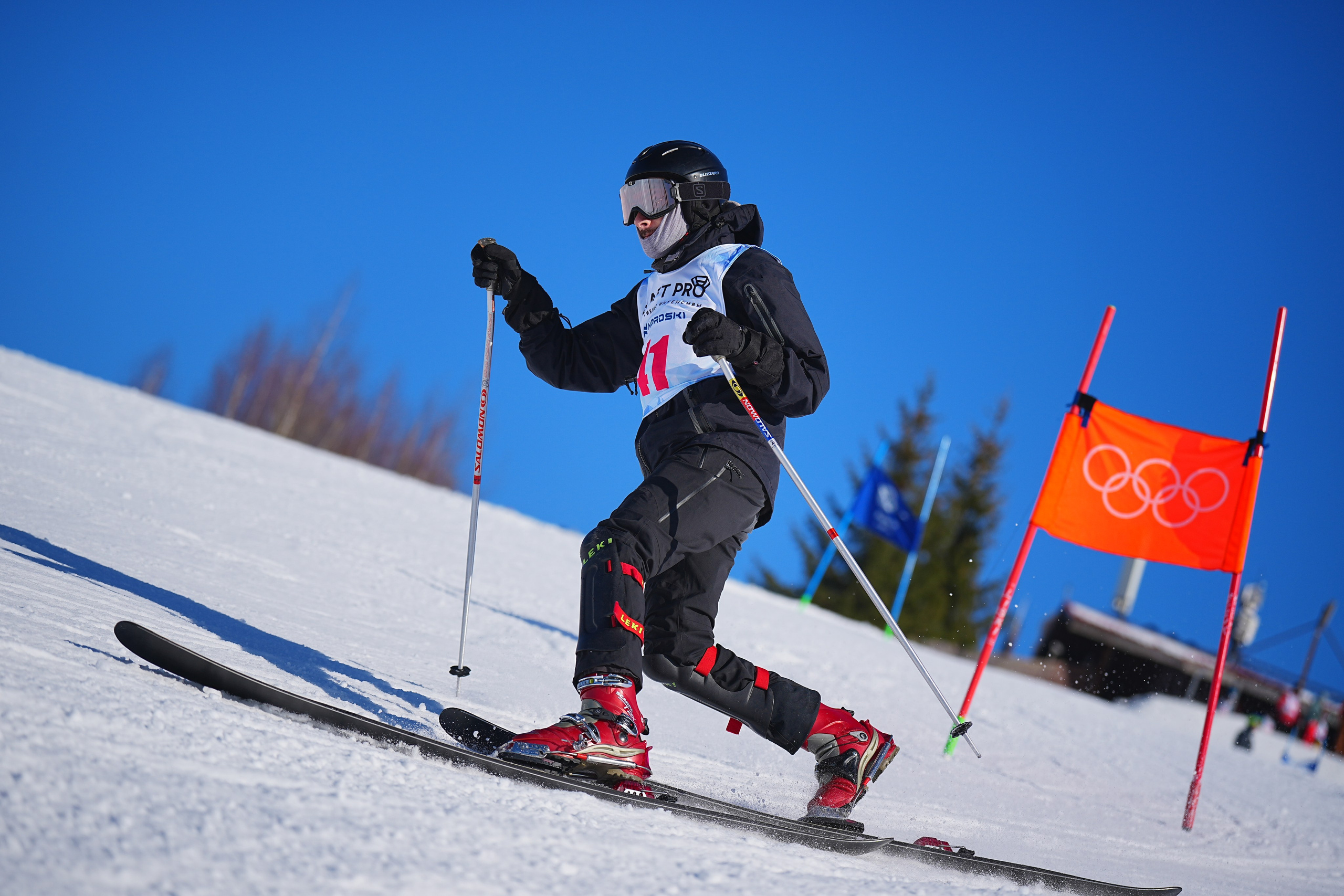 Шуколово. Открытое Первенство МФТИ по горным лыжам. GS, Telemark, 2024. Фотограф Студитский Евгений