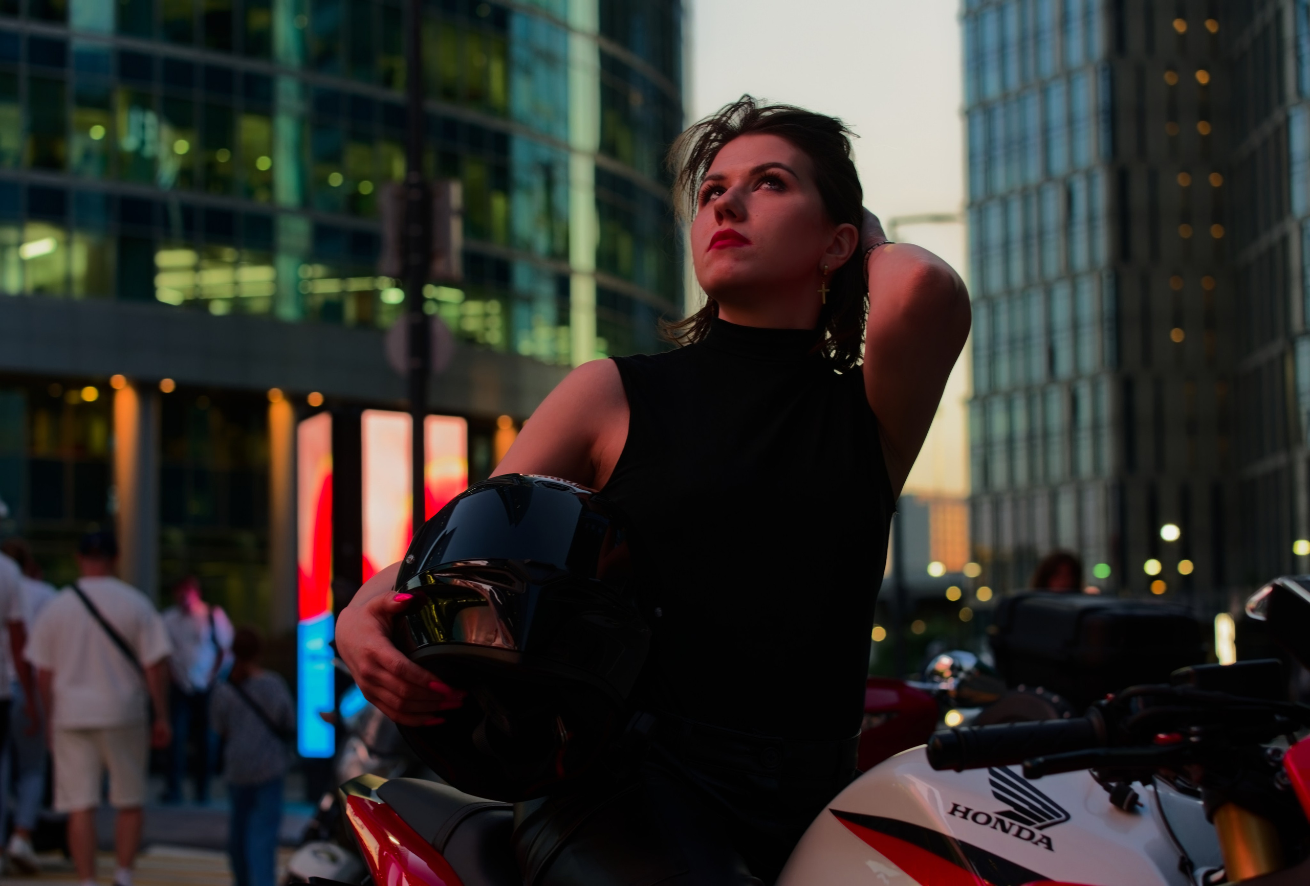 Анастасия. Мотоцикл. Фотограф Денис Шемет