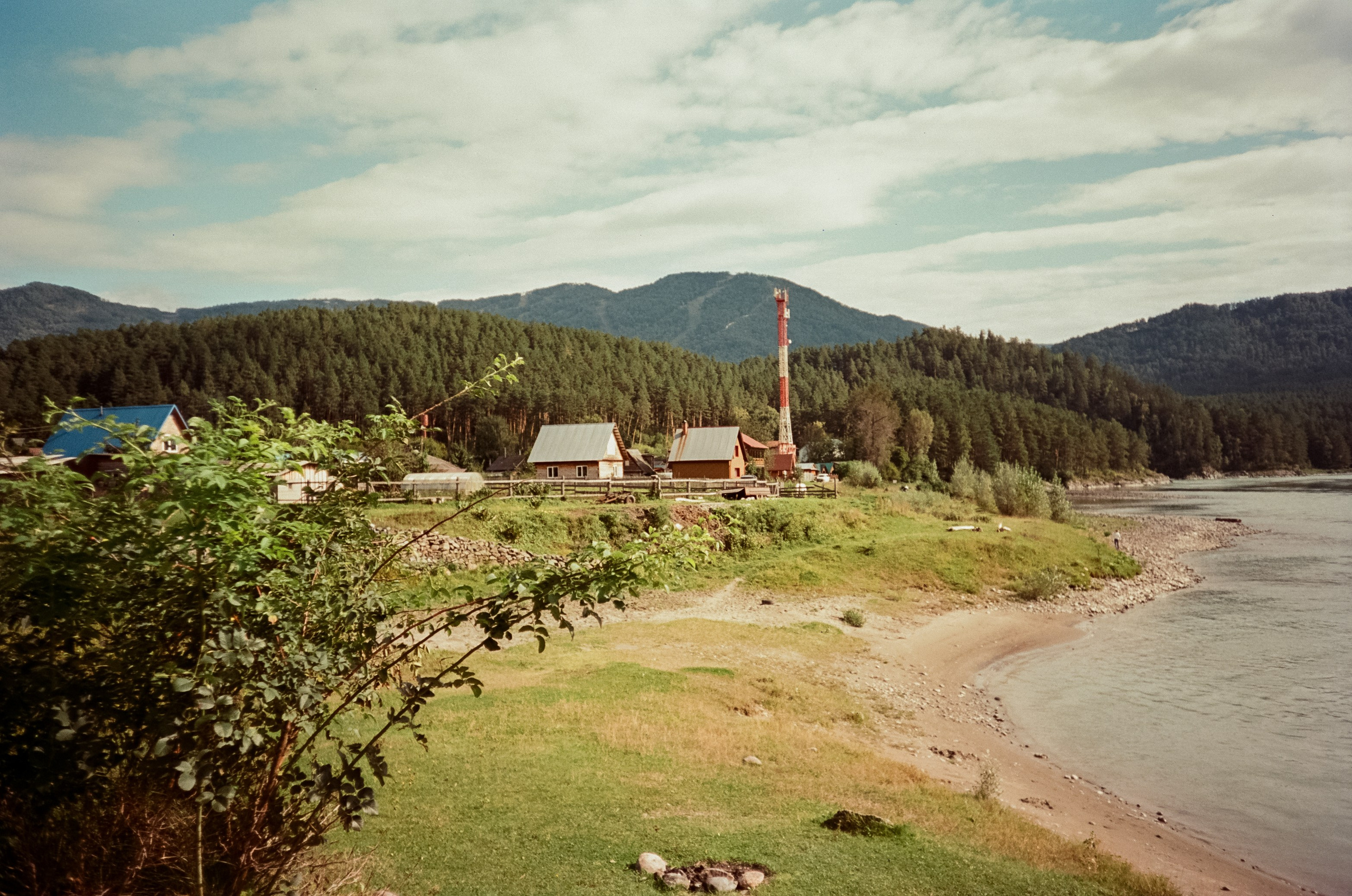 Село Черга в Верхах Алтая. Лошадки в Манжероке и панорамы Катуни. Фотограф-документалист Мария Осокина
