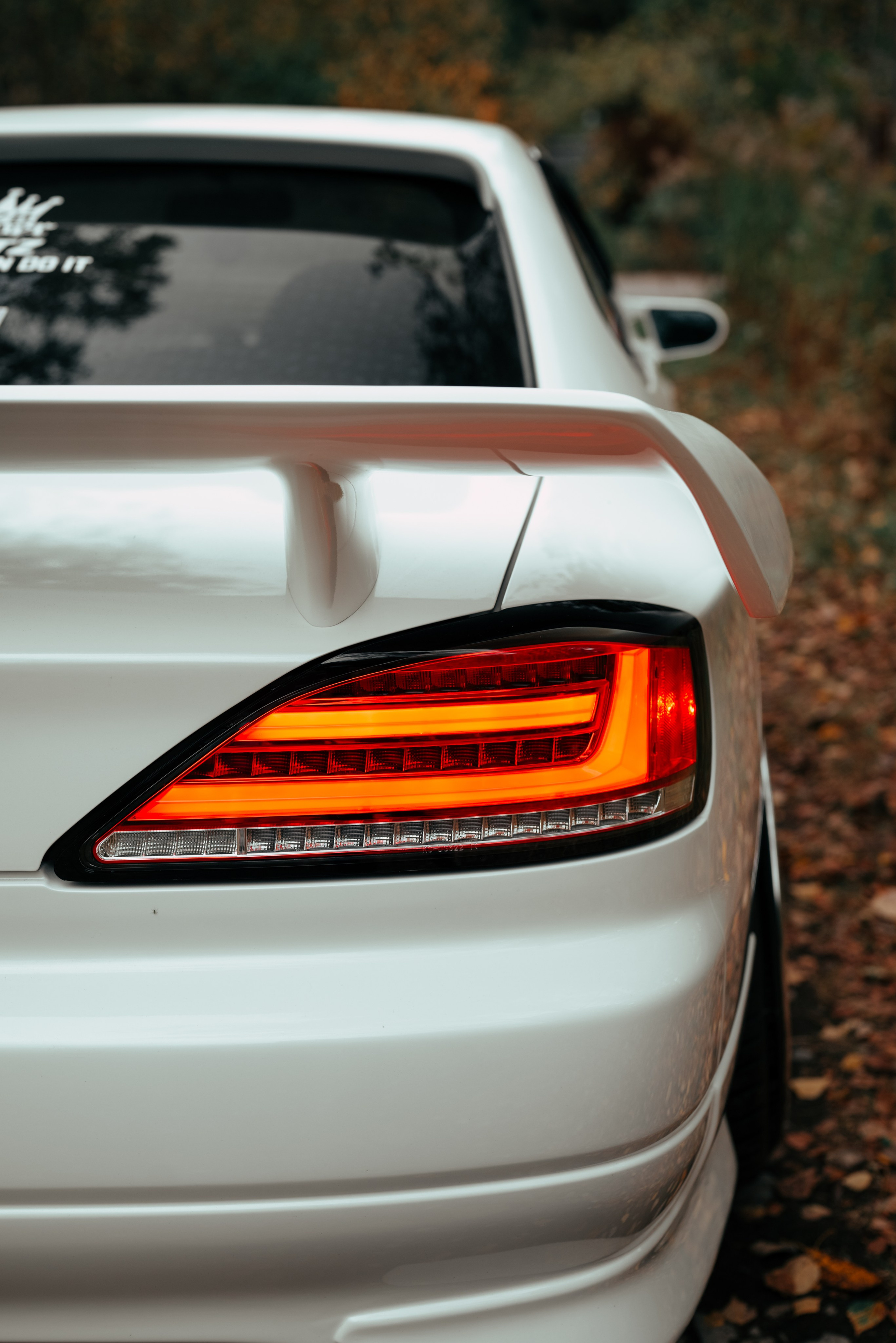 White Silvia new headlight. DeLorein