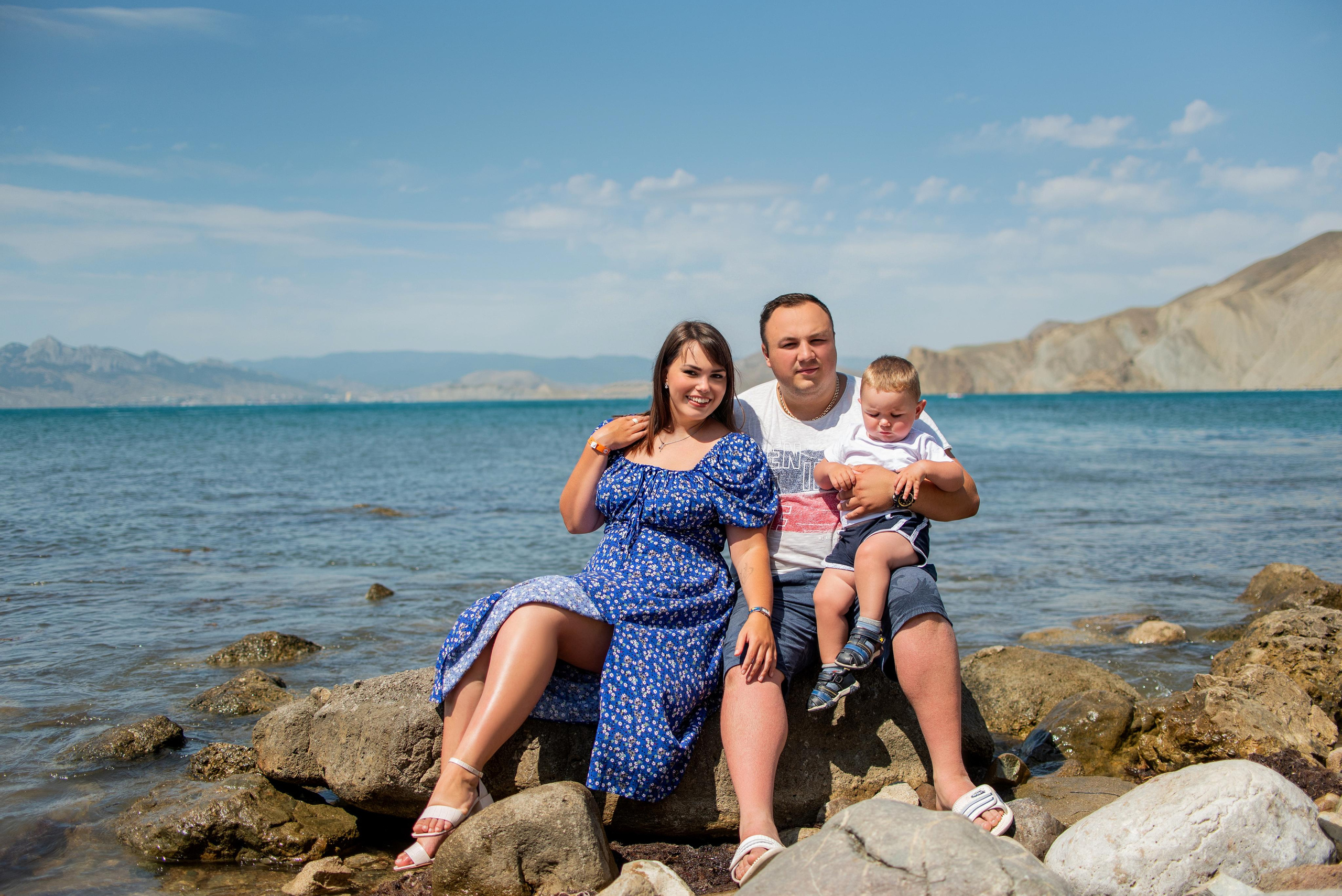 Юлия, Артём и Арсений. Семейный и свадебный фотограф в Феодосии и Коктебеле