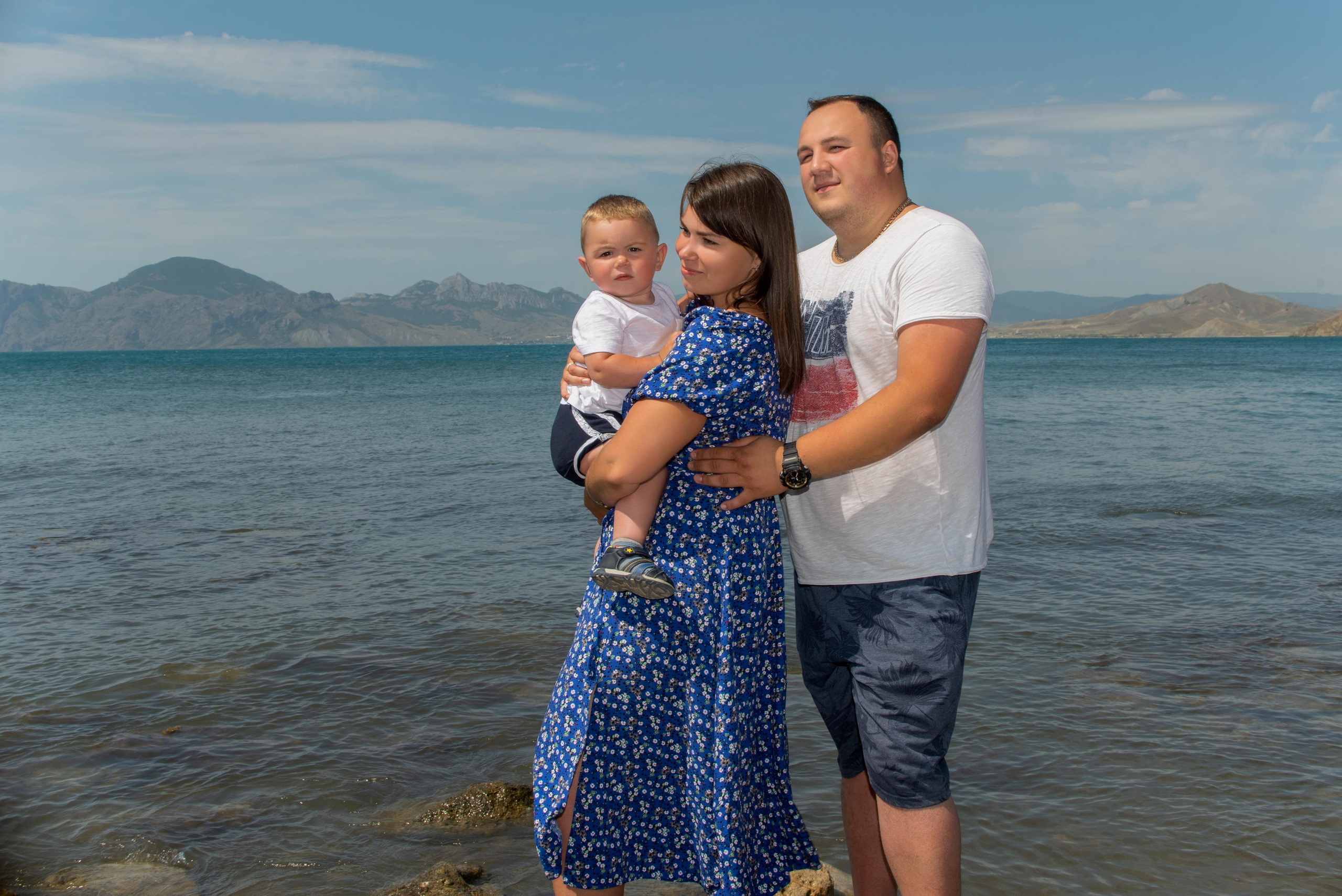 Юлия, Артём и Арсений. Семейный и свадебный фотограф в Феодосии и Коктебеле