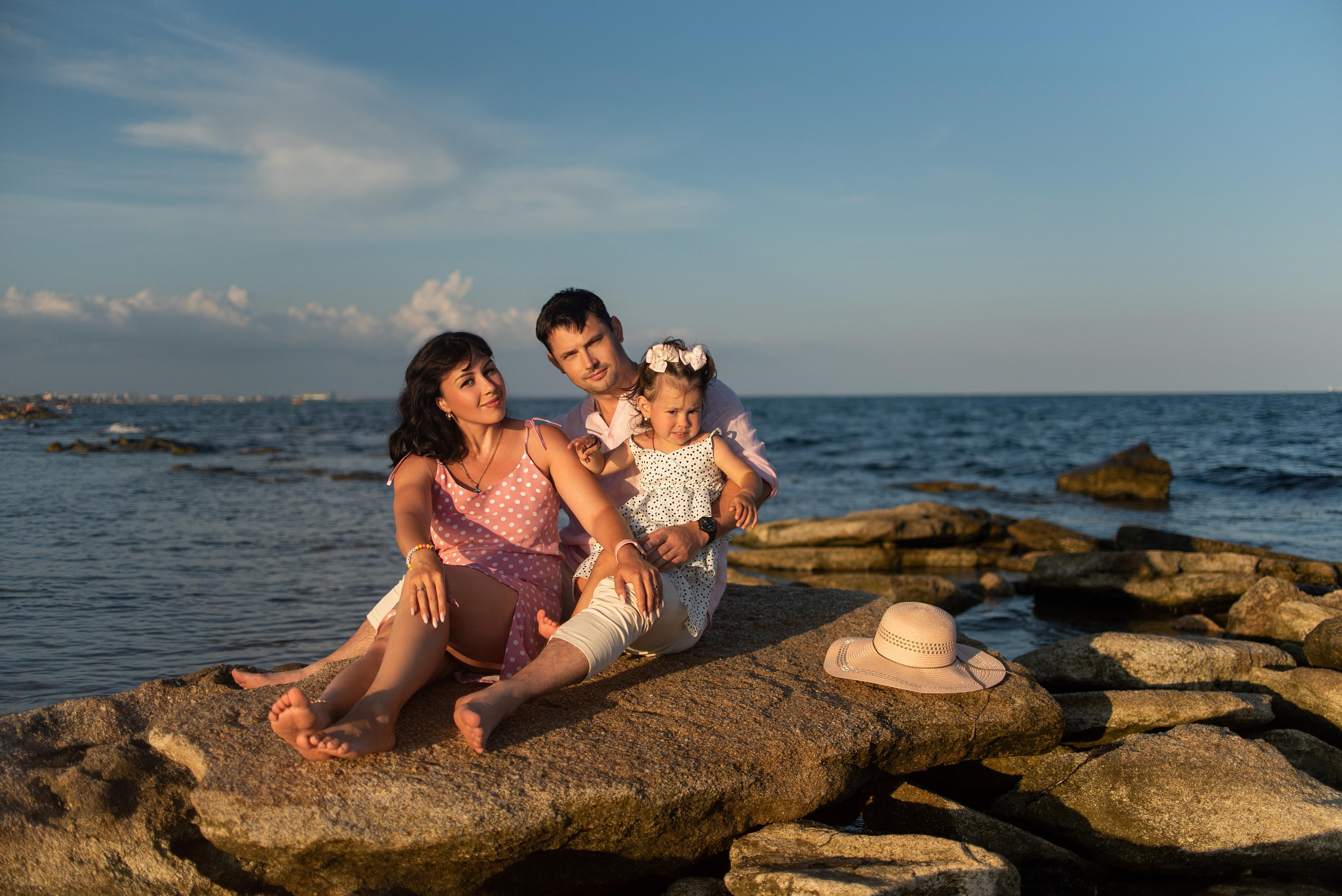 Марина, Виктор и Полина. Семейный и свадебный фотограф в Феодосии и Коктебеле