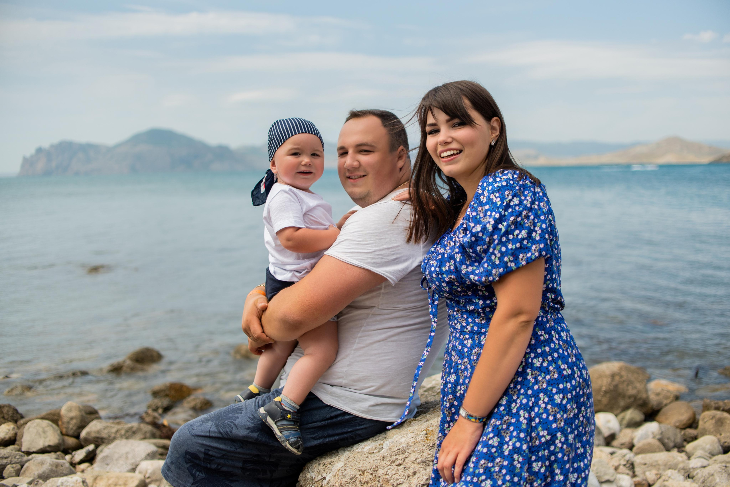 Юлия, Артём и Арсений. Семейный и свадебный фотограф в Феодосии и Коктебеле
