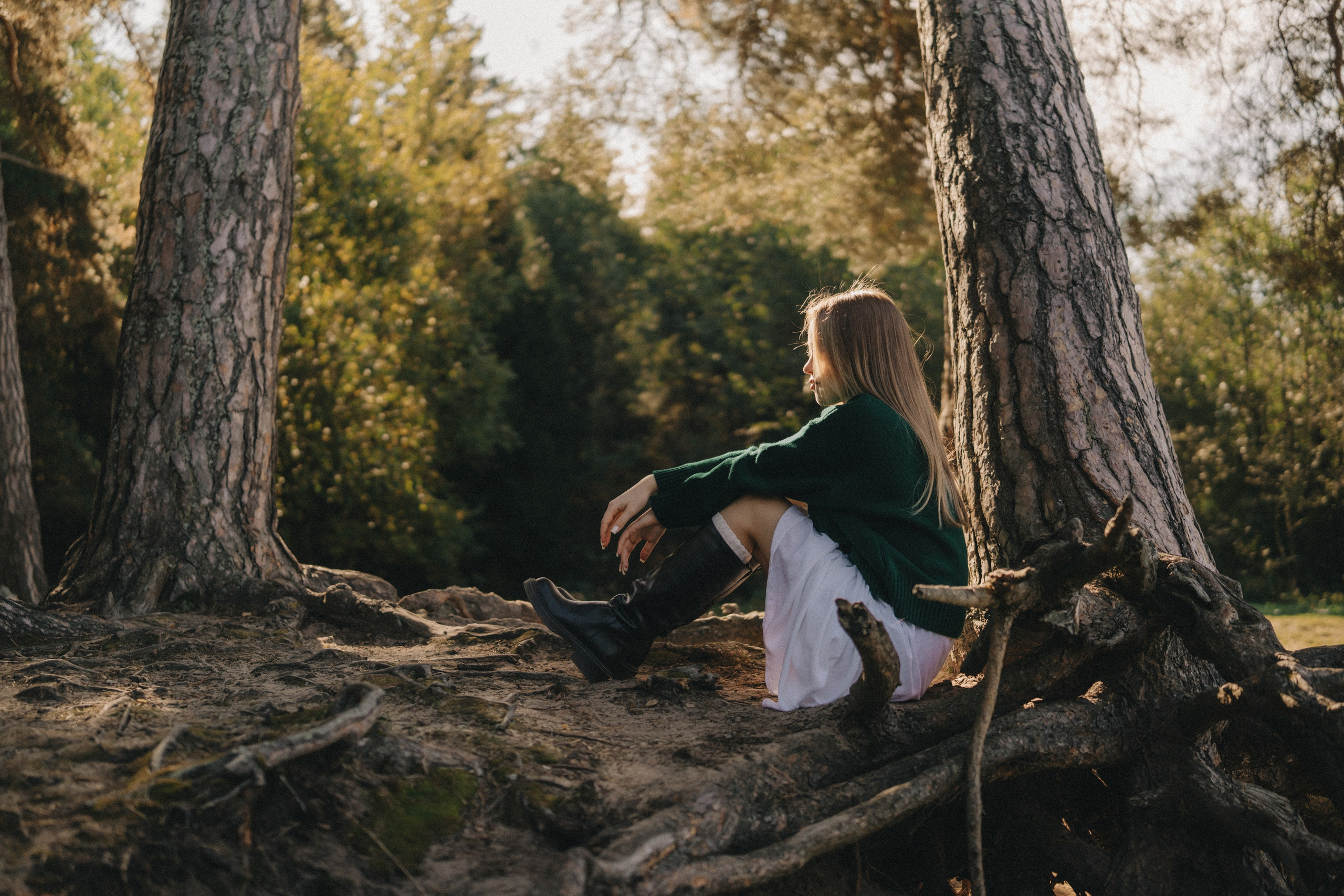 Алена | фотосессия в бору у Волги. Портретный фотограф Москва