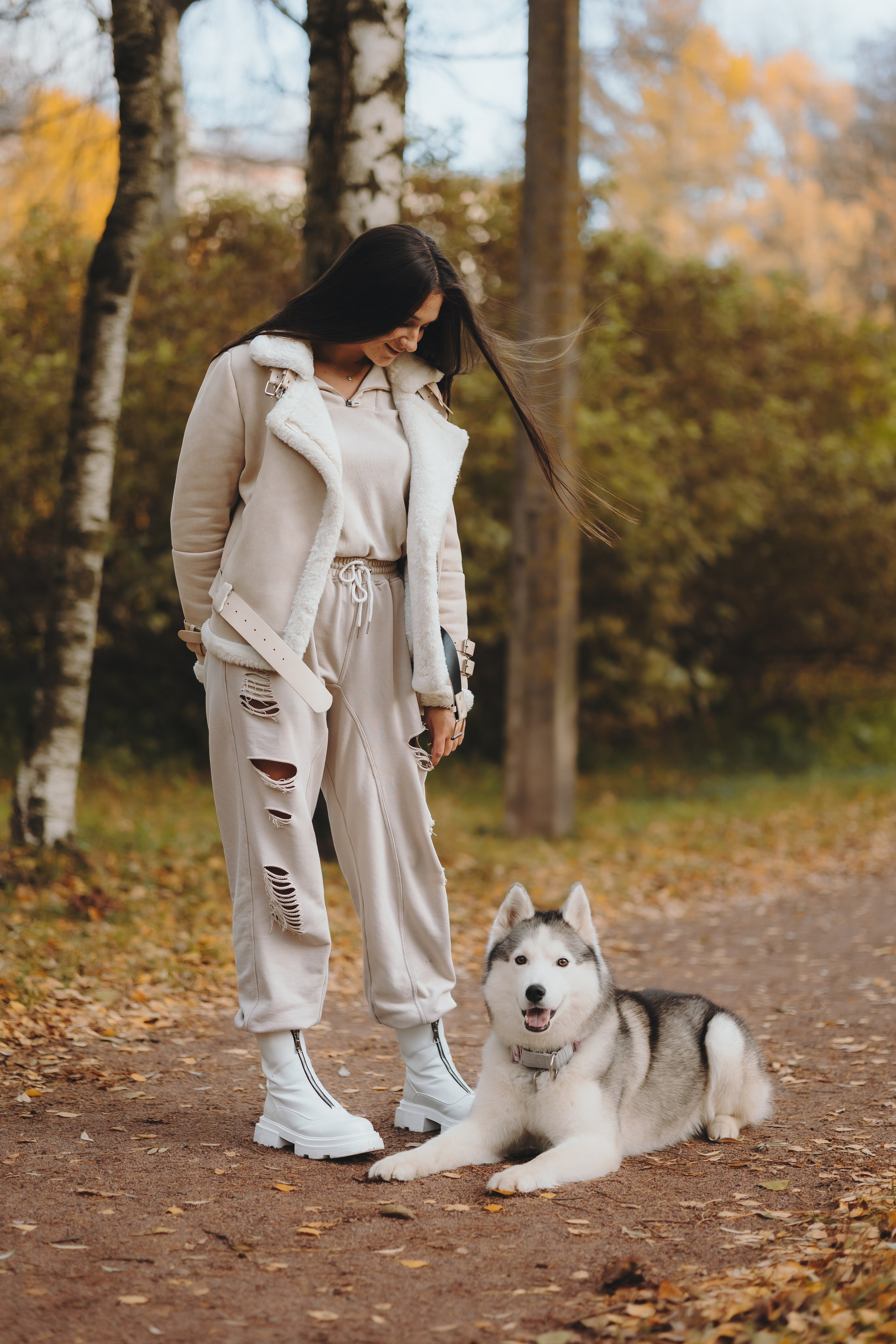 Настя и Айс. Фотограф-анималист в Санкт-Петербурге Алина Яхонт