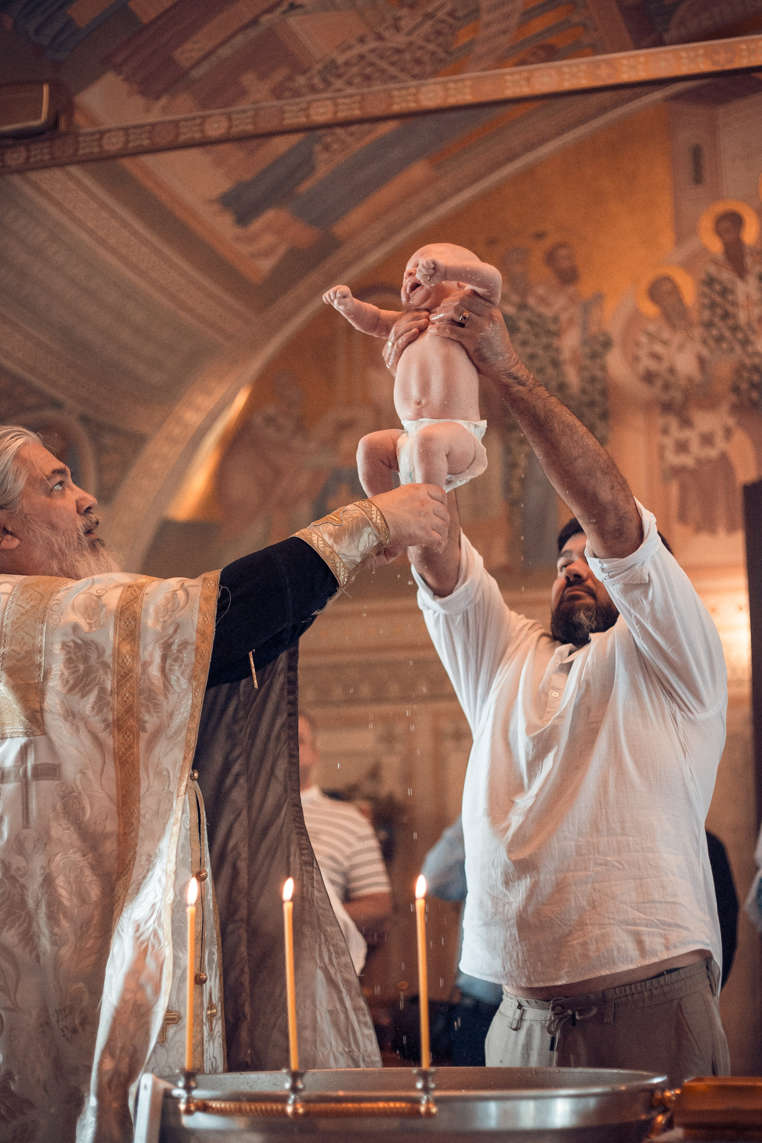 Крещение Сергея в храме Успения Богородицы с. Истомино