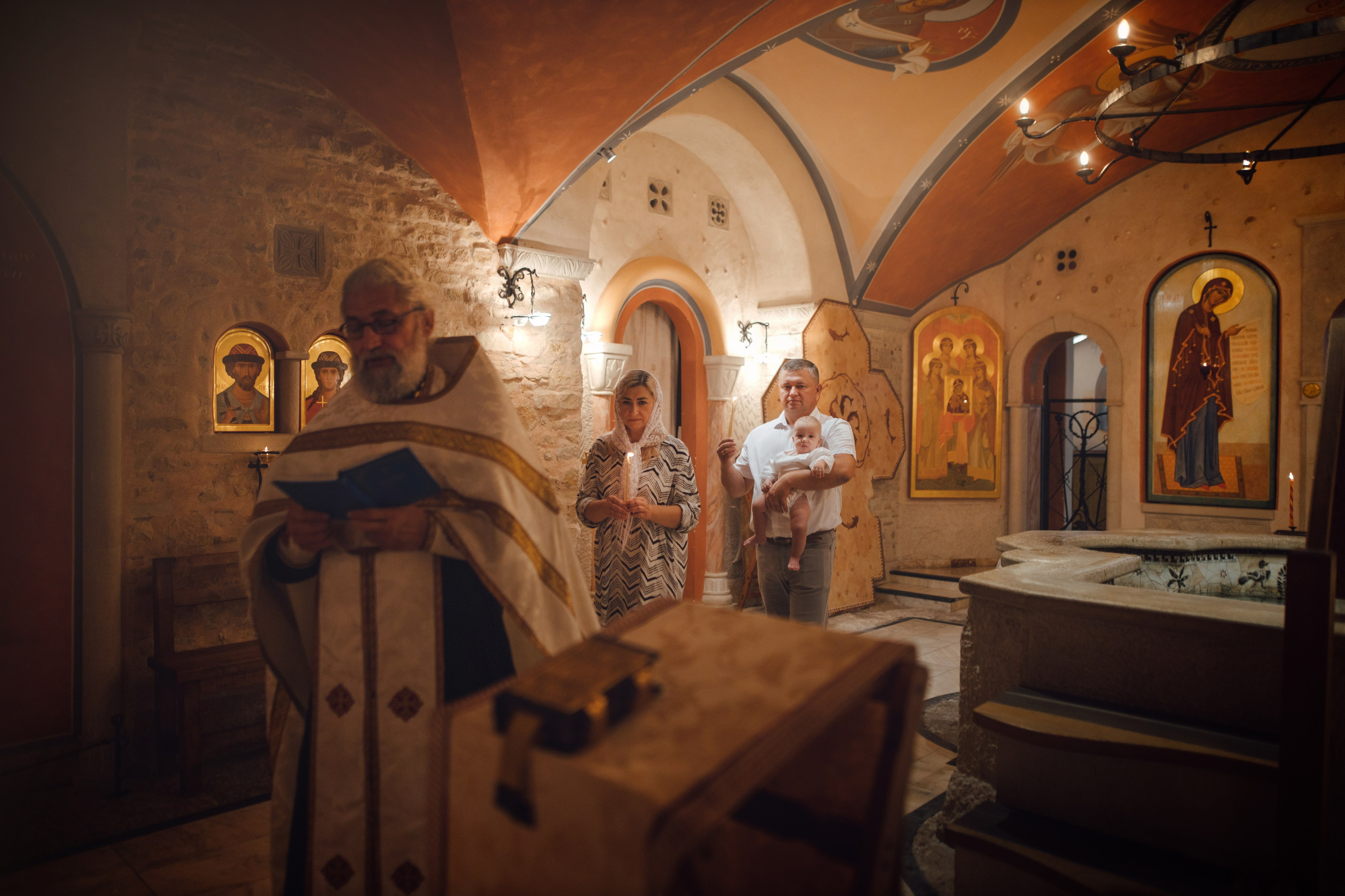 Крещение Егора (Георгия) Державный храм, св. Елисаветенского монастыря, Новинки, август 2024