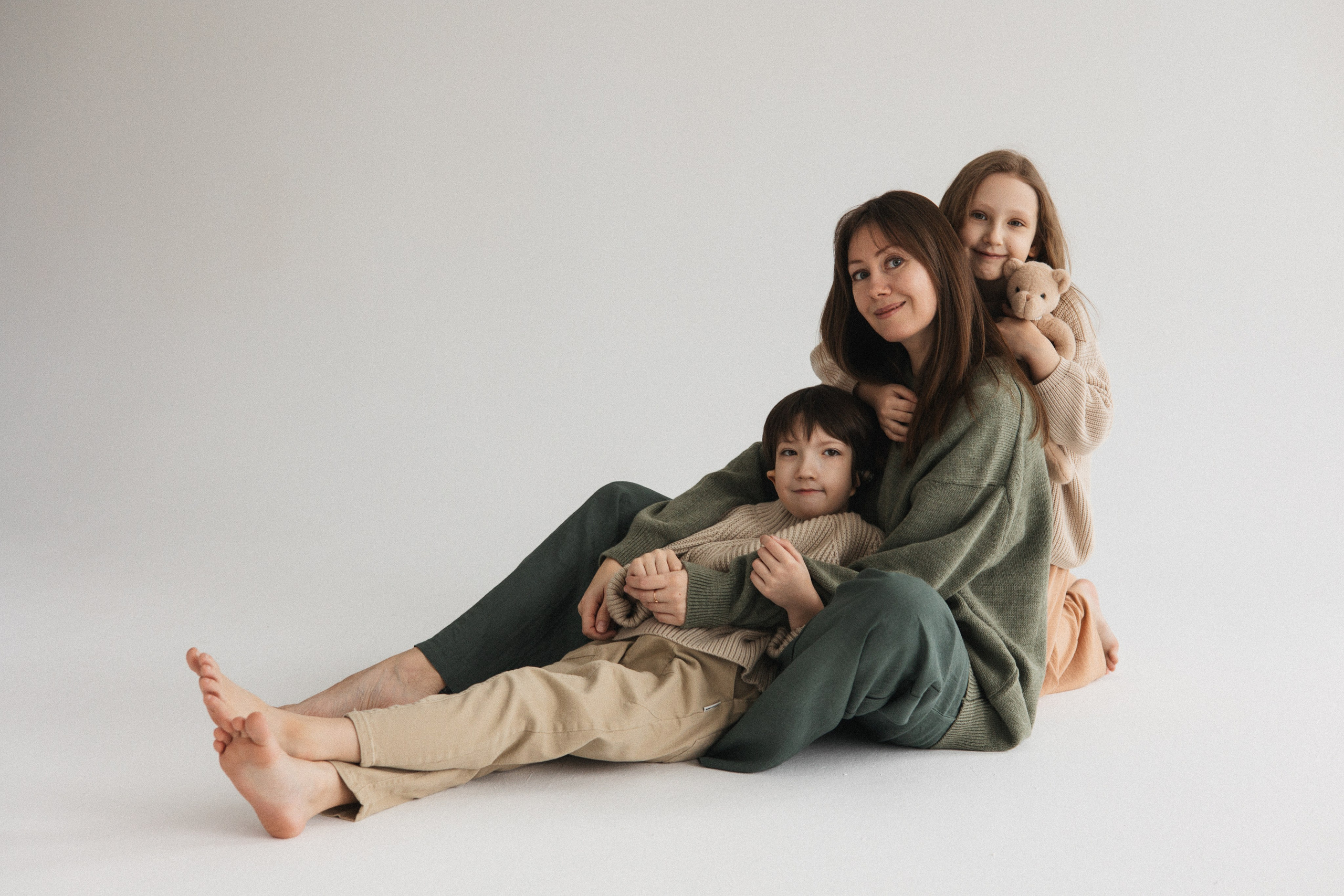 Семейная съёмка в студии, Москва. Портретный и семейный фотограф в Москве Мария Рослякова