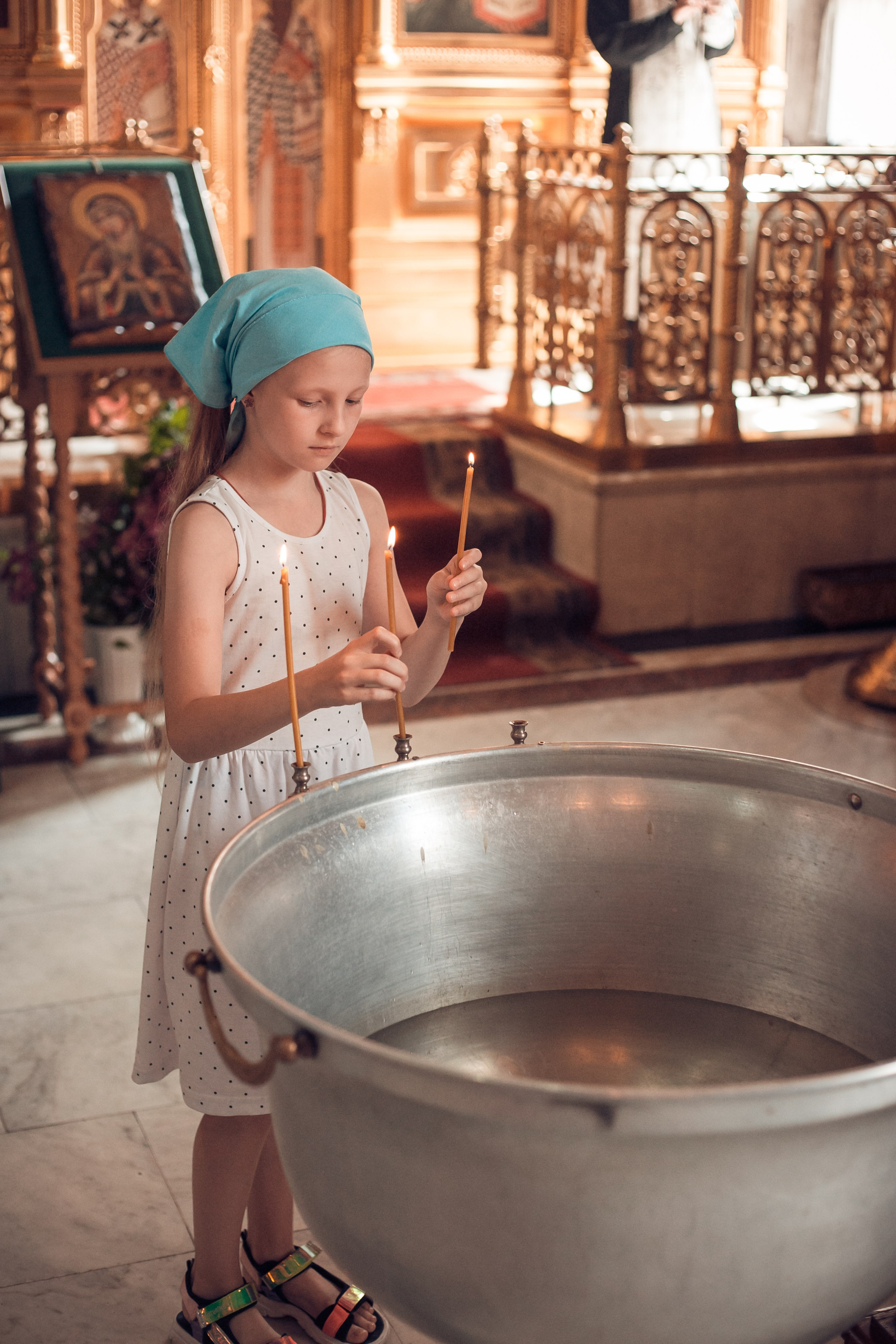 Крещение Татьяны в Свято-Троицком кафедральном соборе Калуги