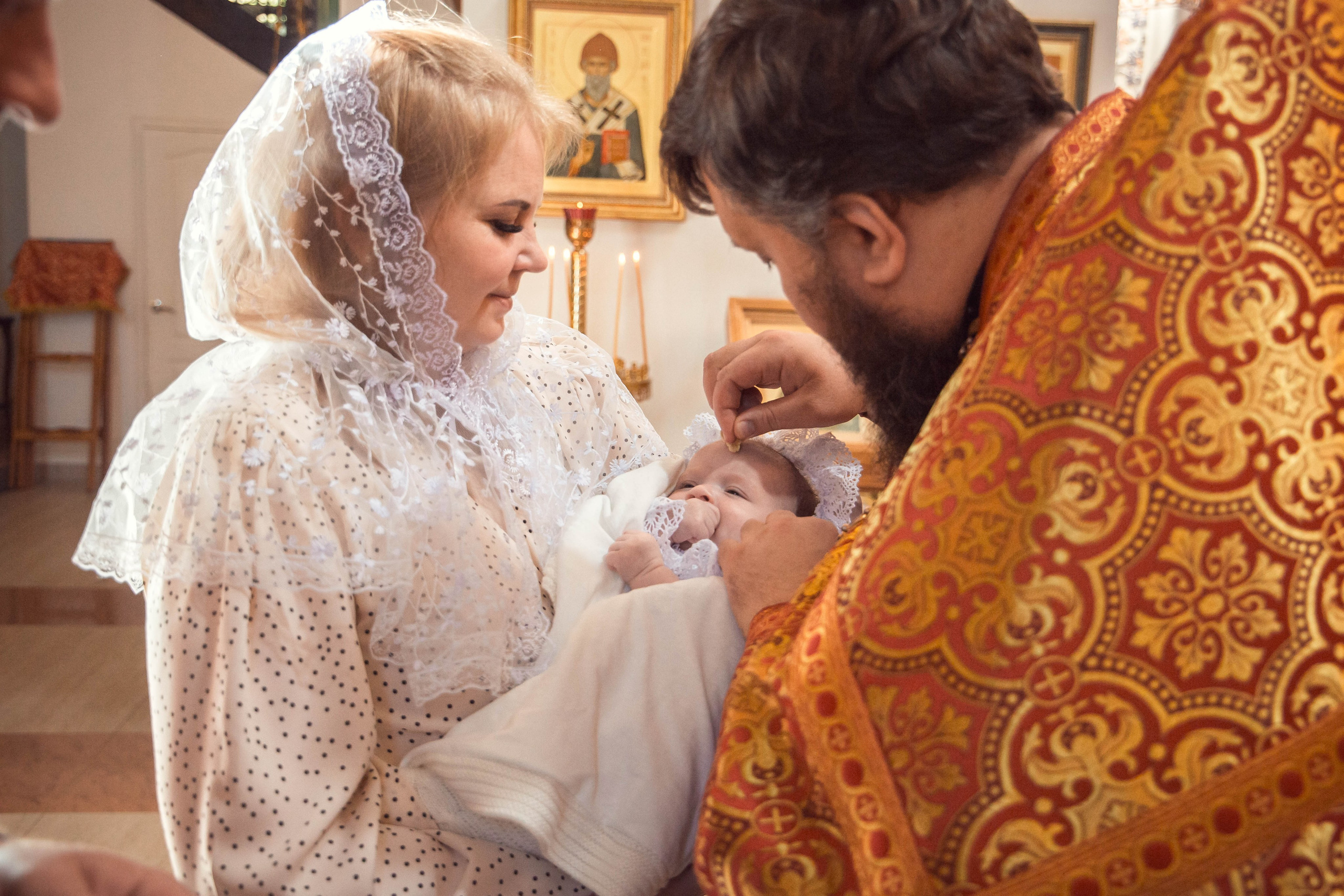 Крещение Екатерины В Казанском Девичьем монастыре