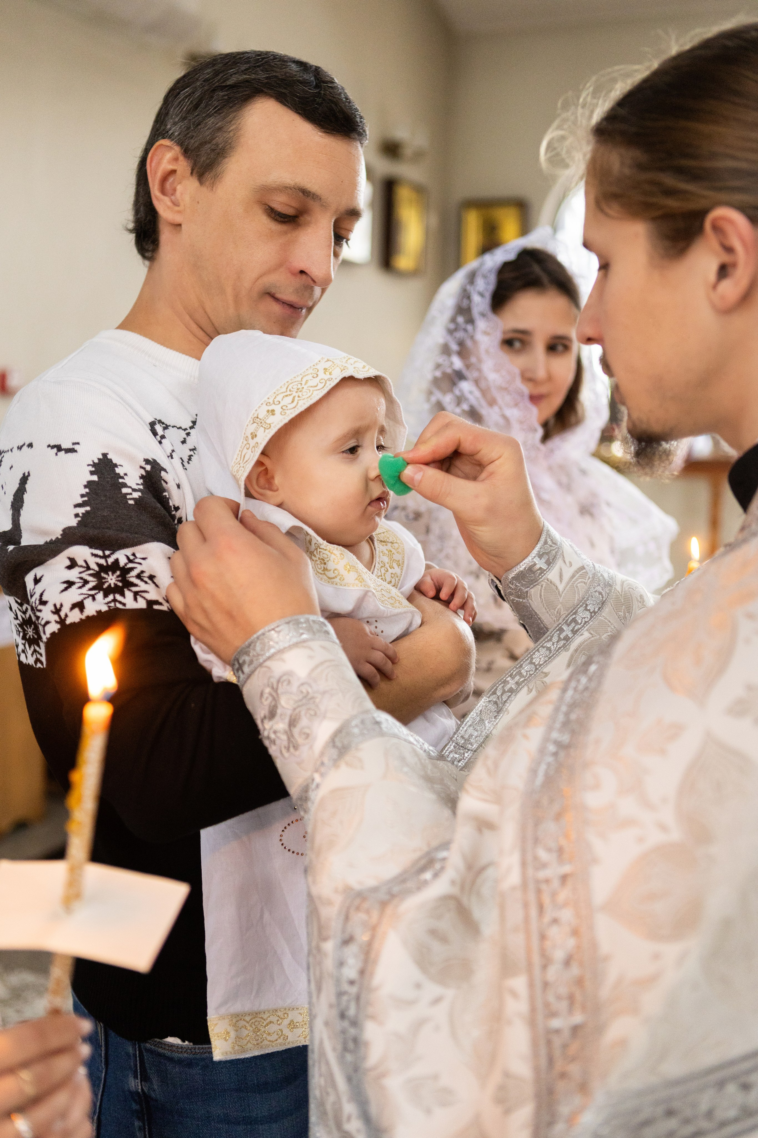 Крещение Евы. Храм Андрея Первозванного. Свадебный семейный и детский фотограф в Краснодаре Карина Федоровская