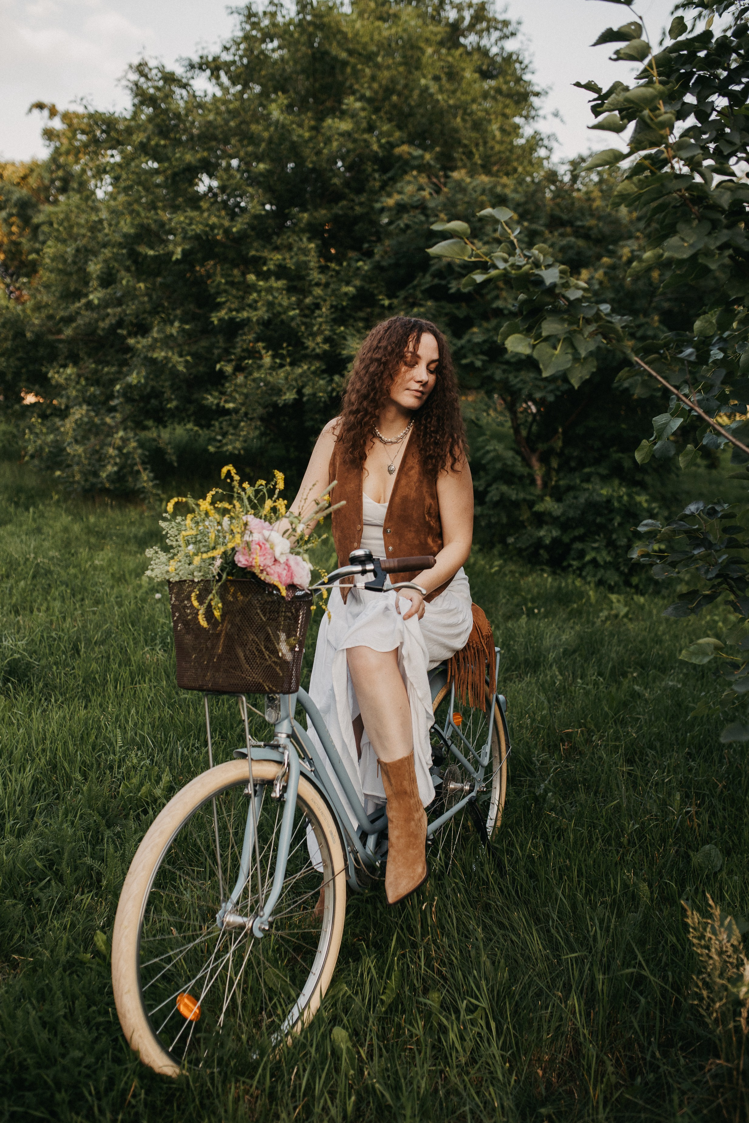 Света с велом. Семейный фотограф Трусова Евгения в Екатеринбурге