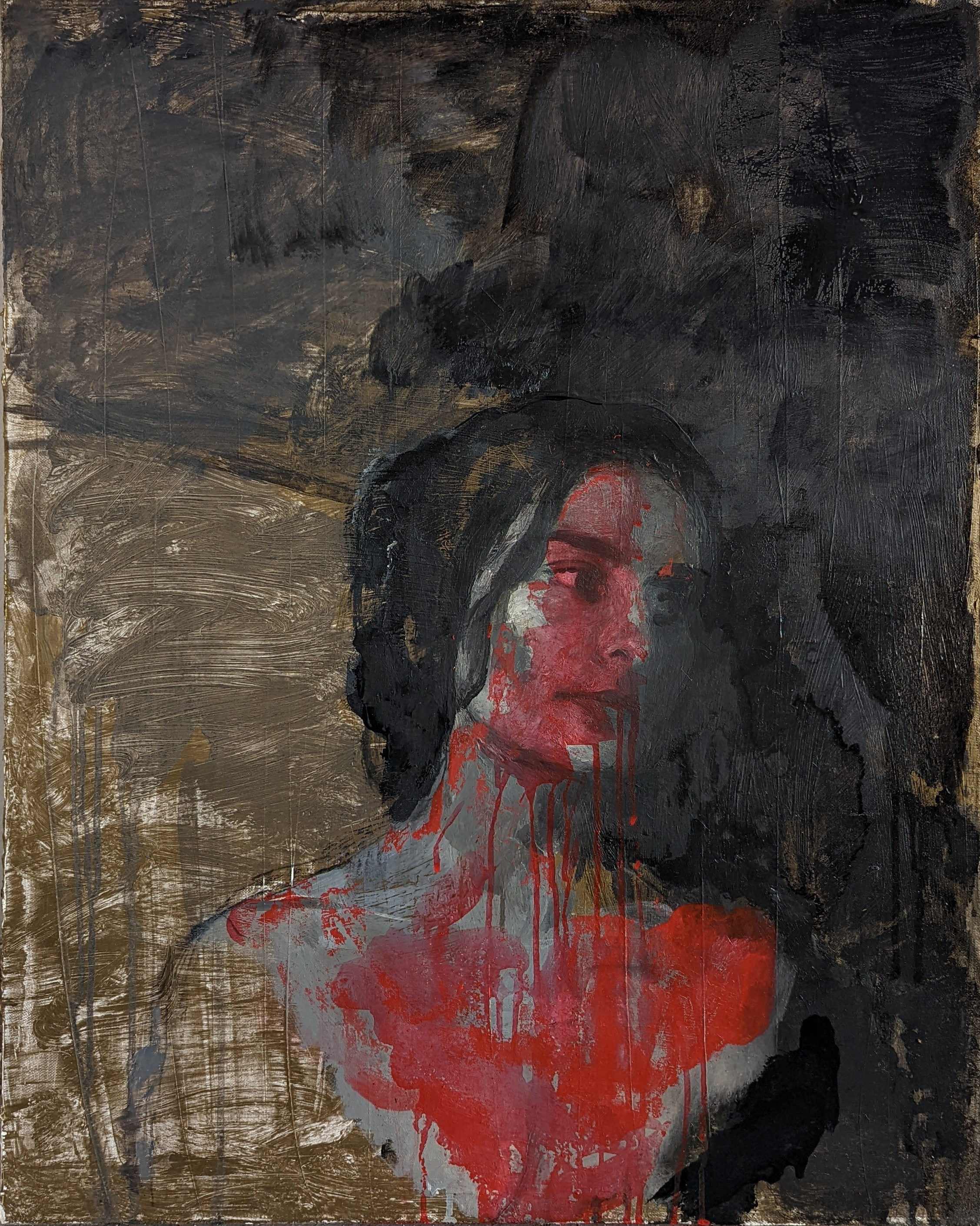 Self-portrait. Ruzanna Teterina artist, St.Petersburg, Russia