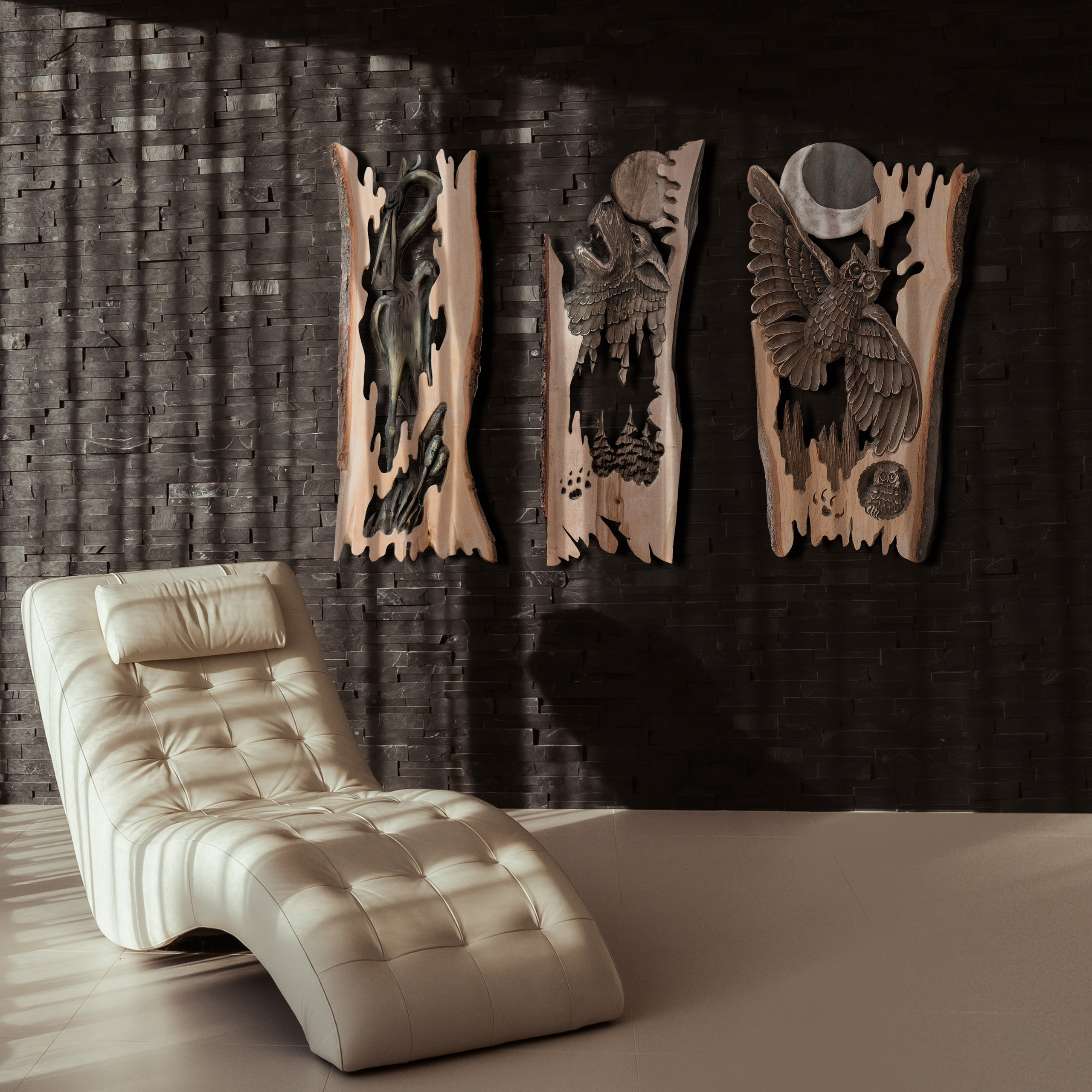 Необычные деревянные картины 