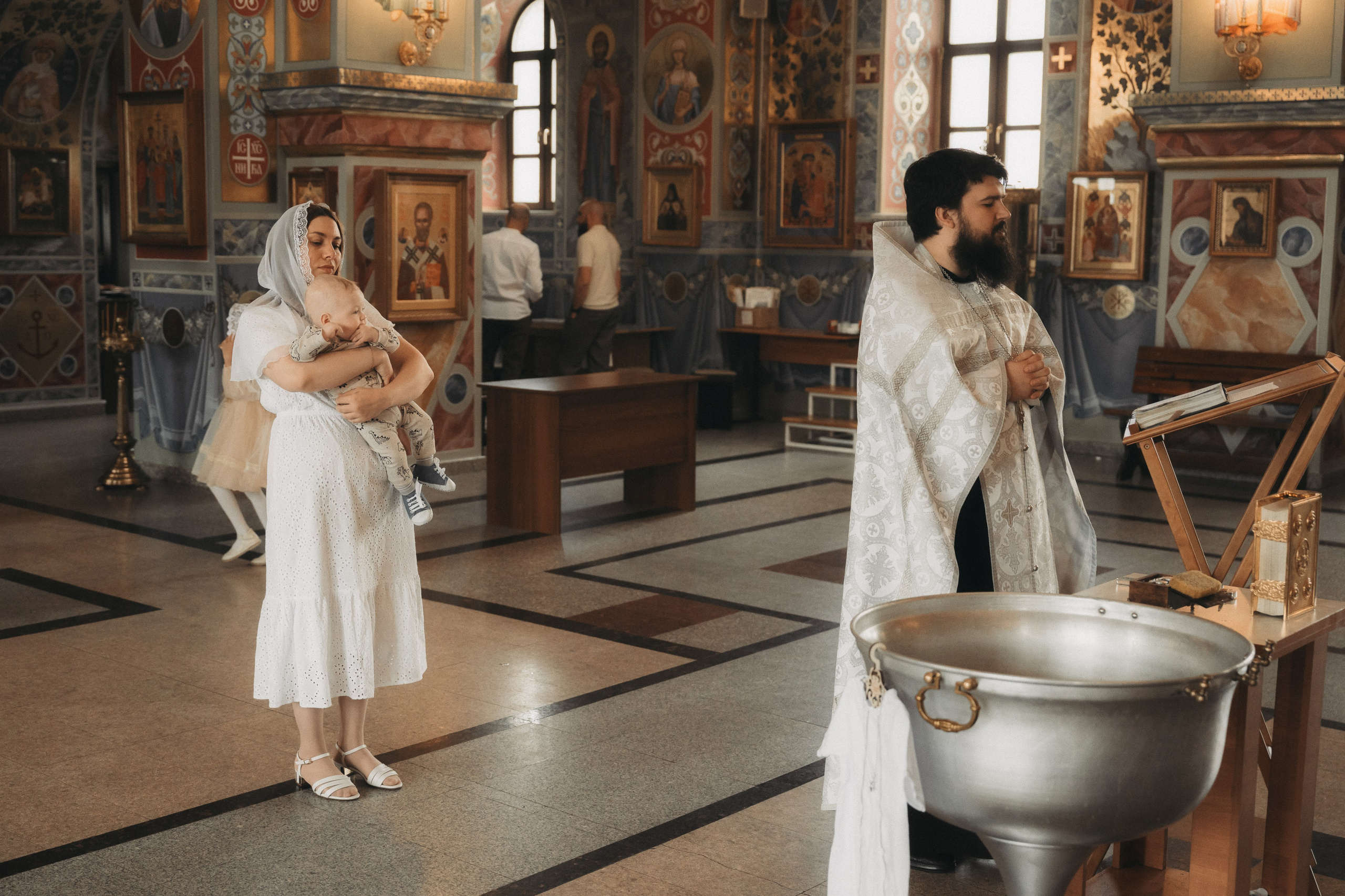 Фотосъемка крещения в храме Всецарица