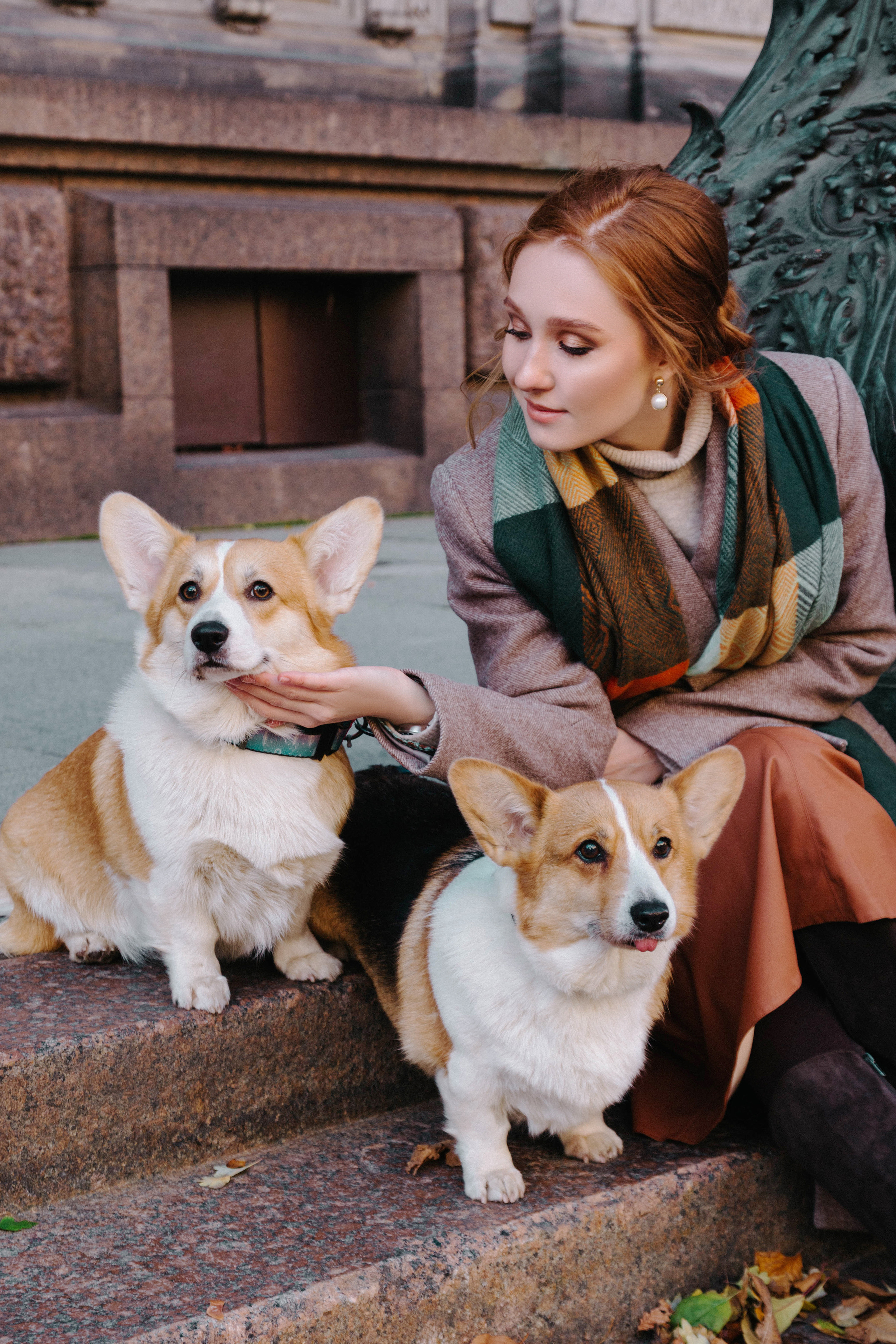На прогулке с корги. Детский| Семейный фотограф в Санкт-Петербурге Коршунова Анна
