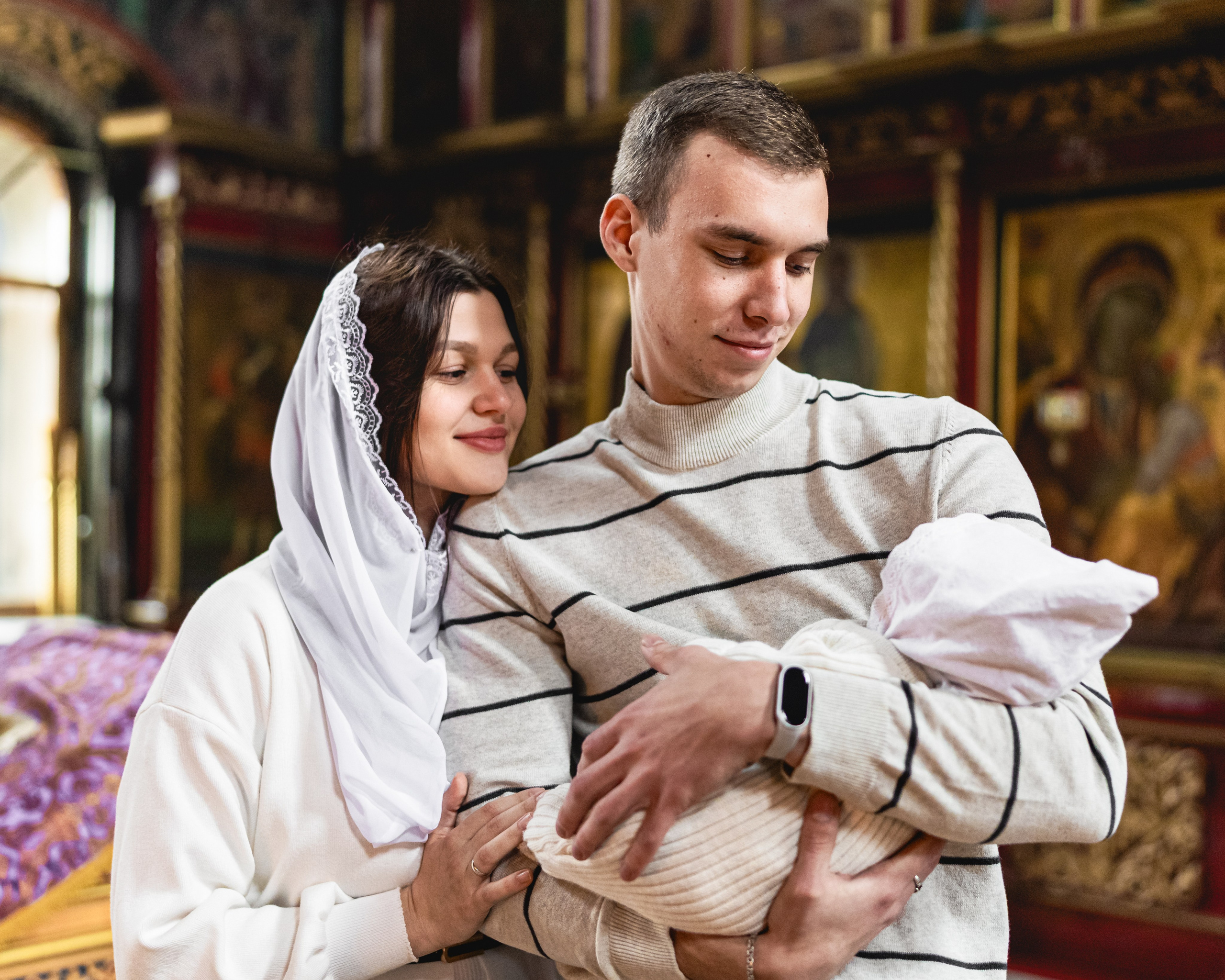 Крещение Михаила. Уникальный фотограф на крещение и венчание. Москва