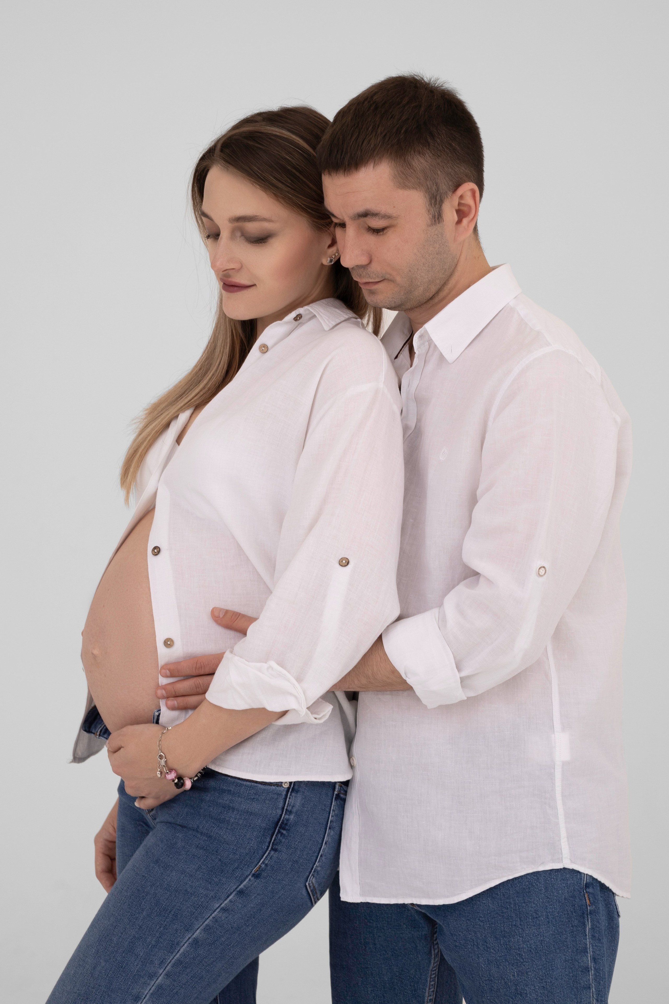 Елена и Роман — семейная фотосессия, фотосессия беременности. Анастасия, Фотограф женского портрета и беременности в стиле vogue