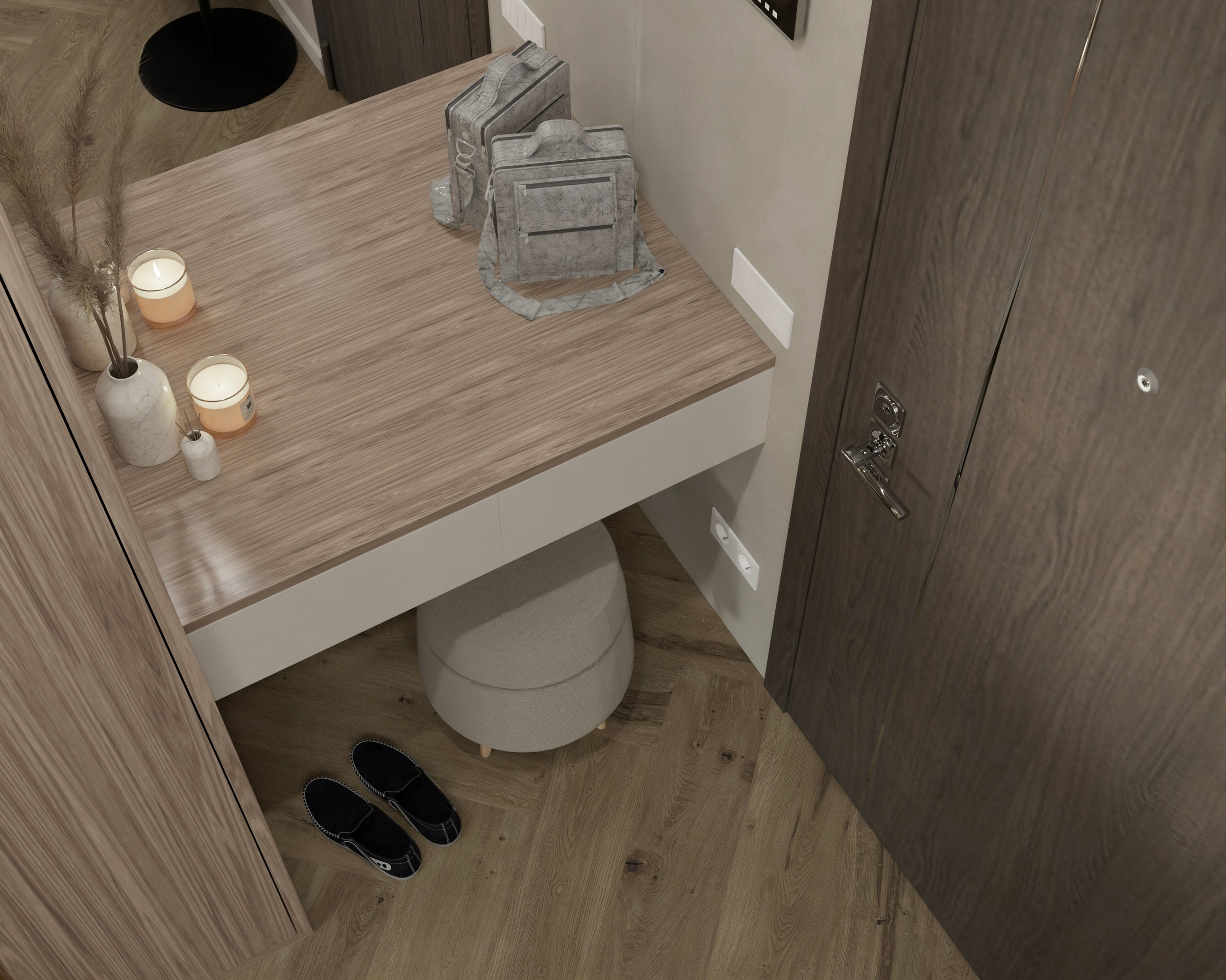 Двухкомнатная квартира — 57 м². DMDesign — студия дизайна интерьеров