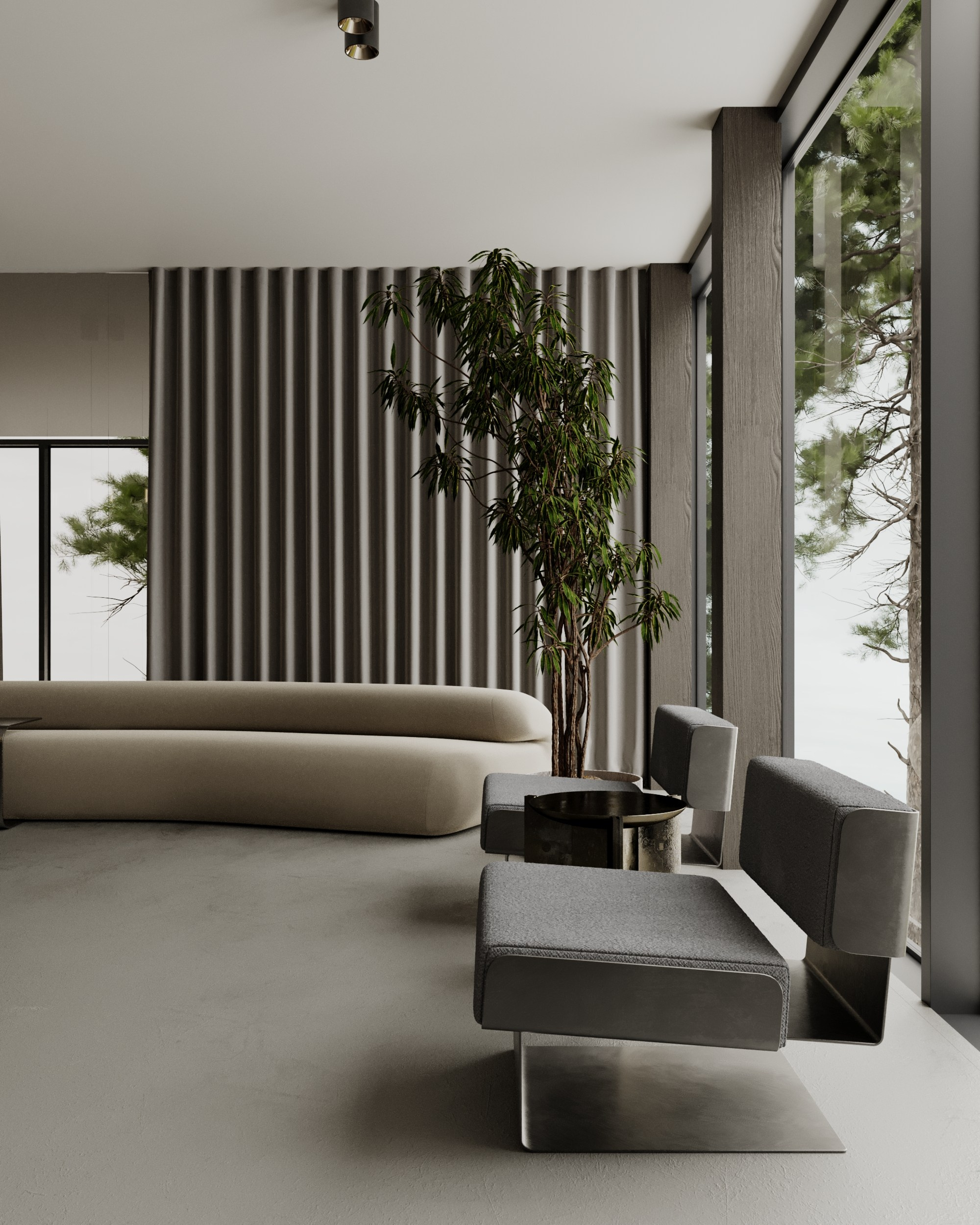 RIVER HOUSE /3000 sq m /24'. Интерьерное ателье numéro а