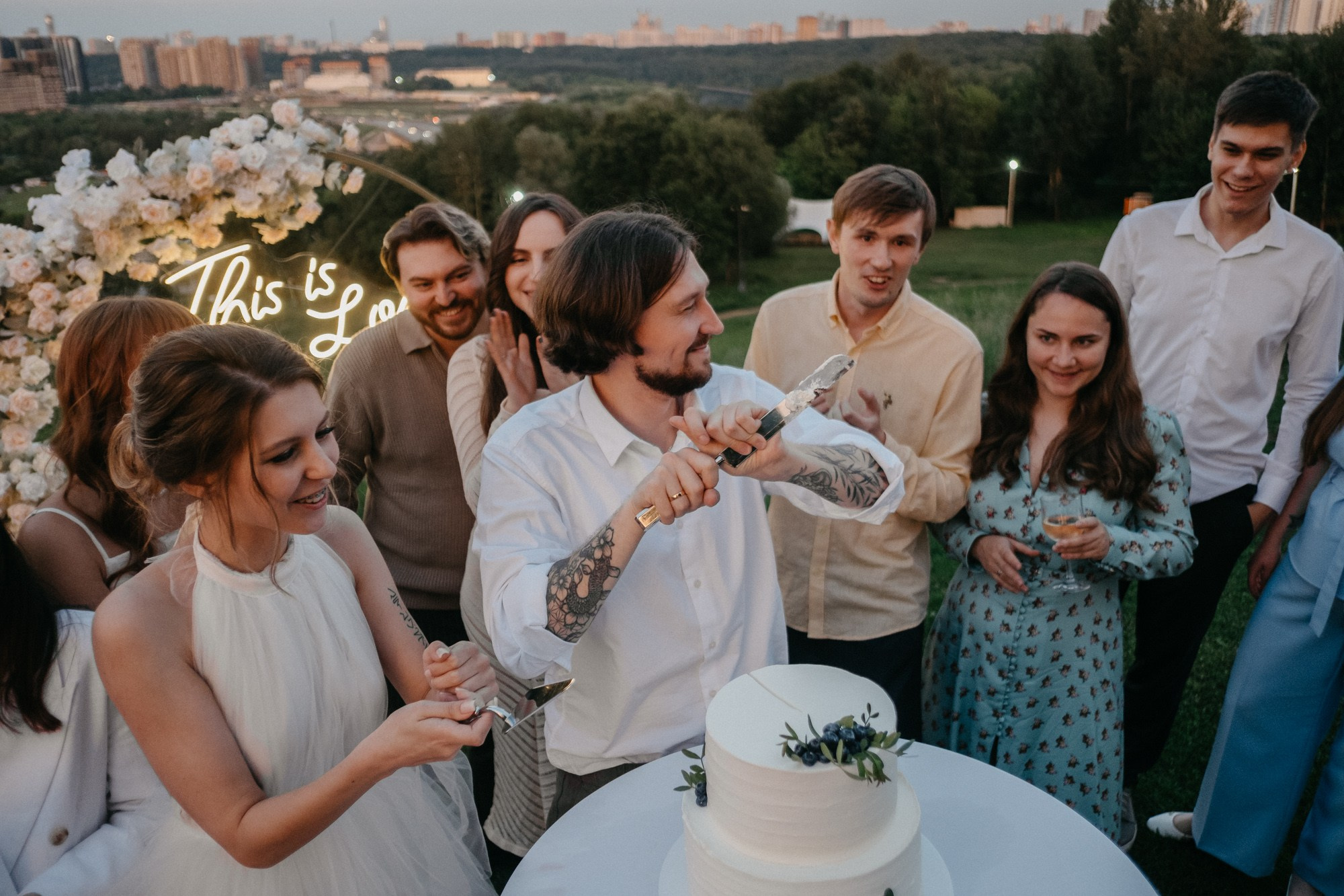 На высоте. Свадебный фотограф Александра Тюлякова