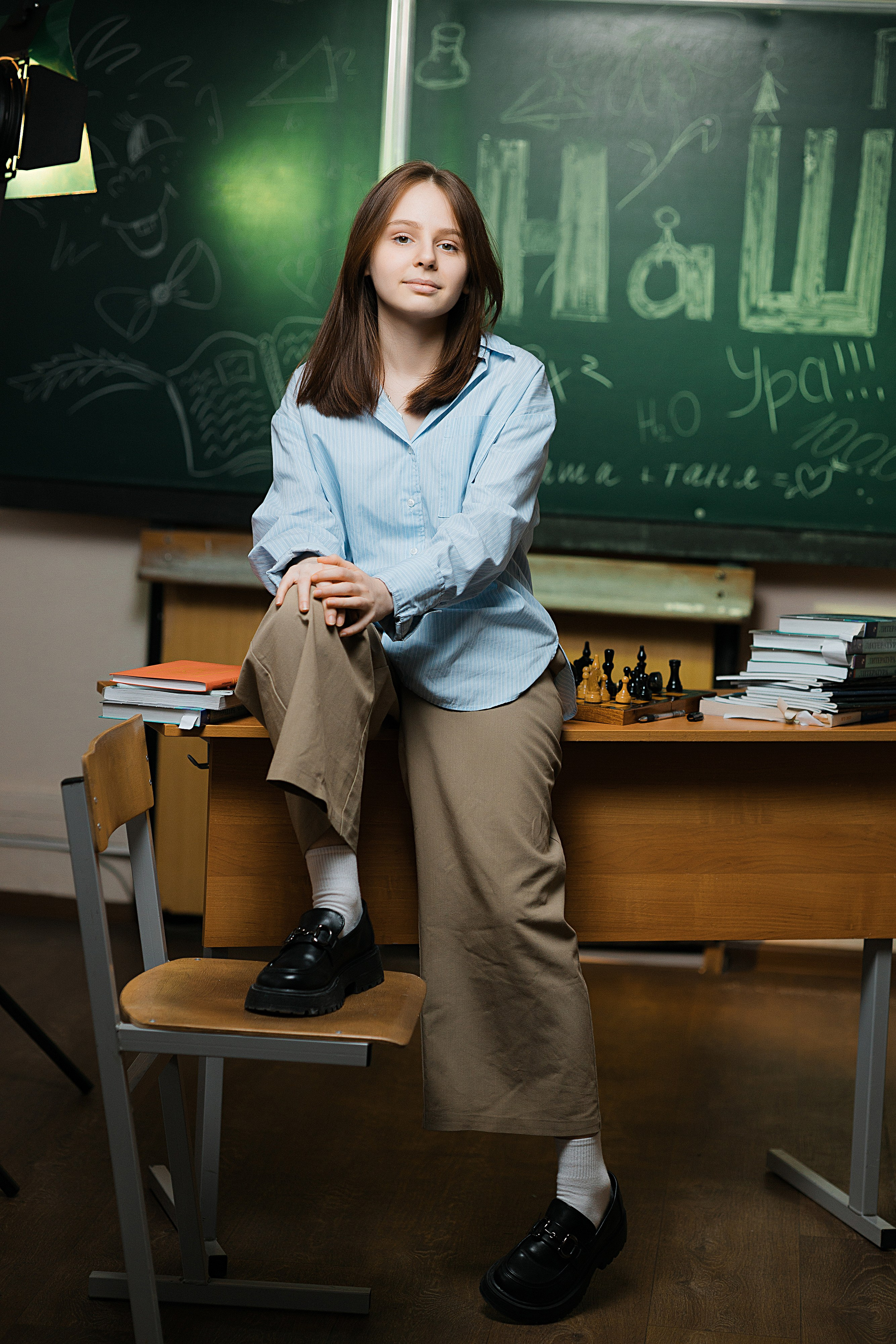 Фотосессия на фотоальбом выпускника в городе Пущино