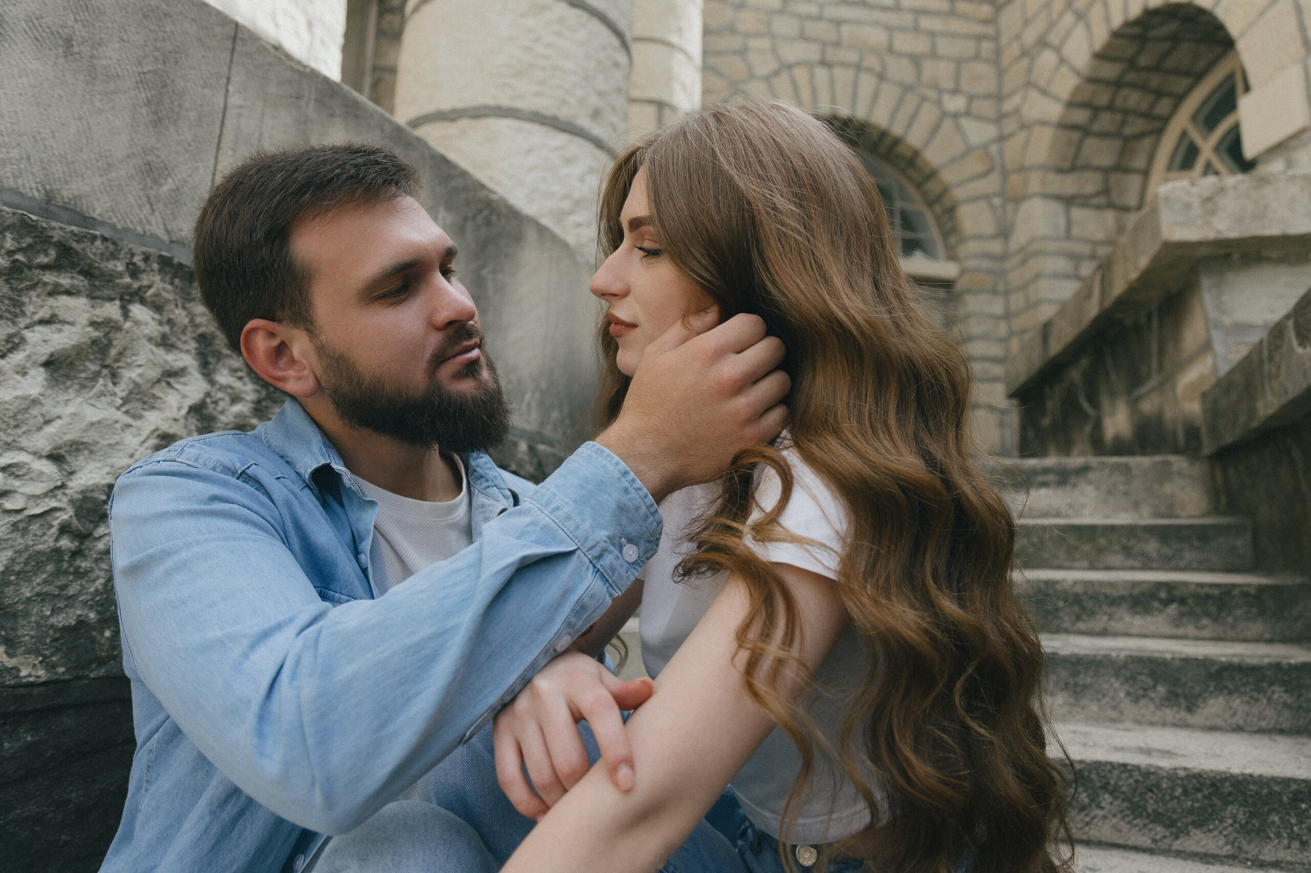 Съёмка для двоих Максима и Полины в Ессентуках — фотограф Роман Болдырев