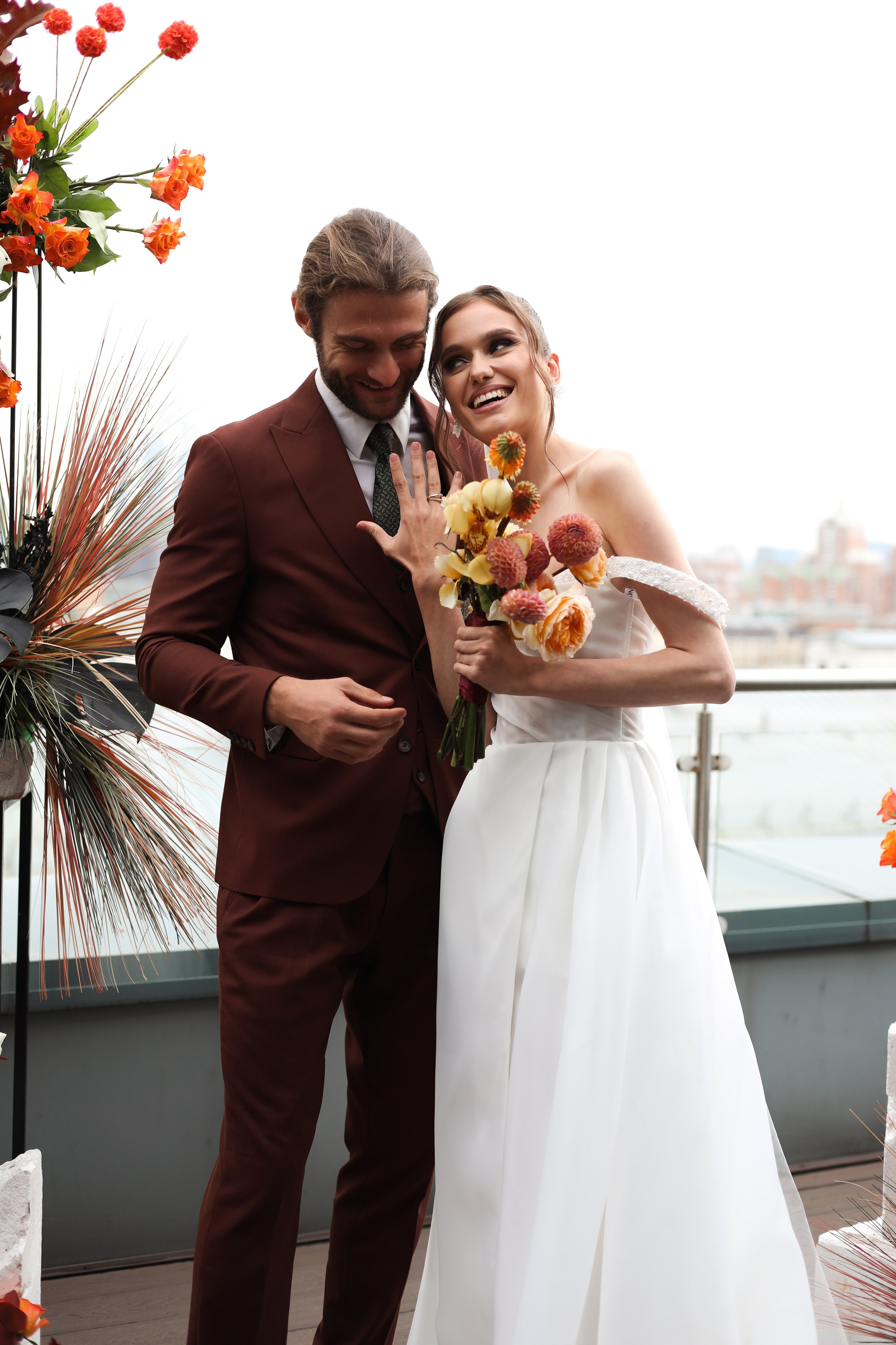 Савелий и Мария | Roof hotel Continental. Свадебный фотограф Москва