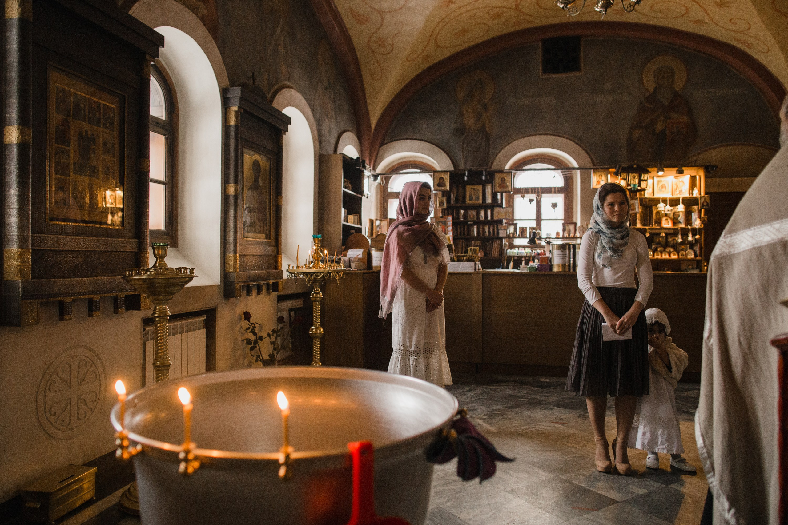 Крещение. Репортажный и свадебный фотограф в Москве Лена Таращенко