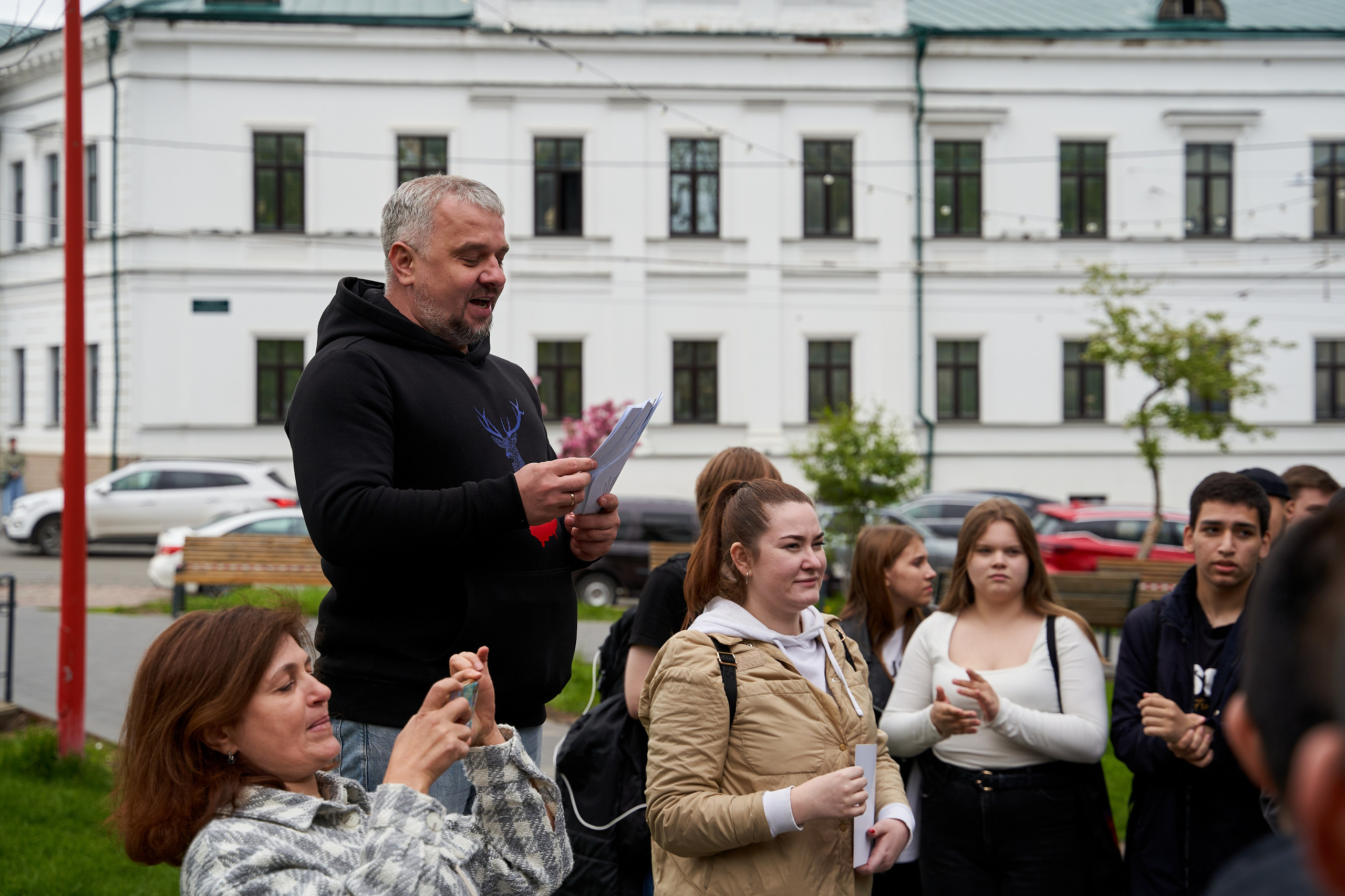 Городской квест в рамках регионального фестиваля «Учись без границ». Репортажный фотограф Вилянов Евгений. Нижний Новгород